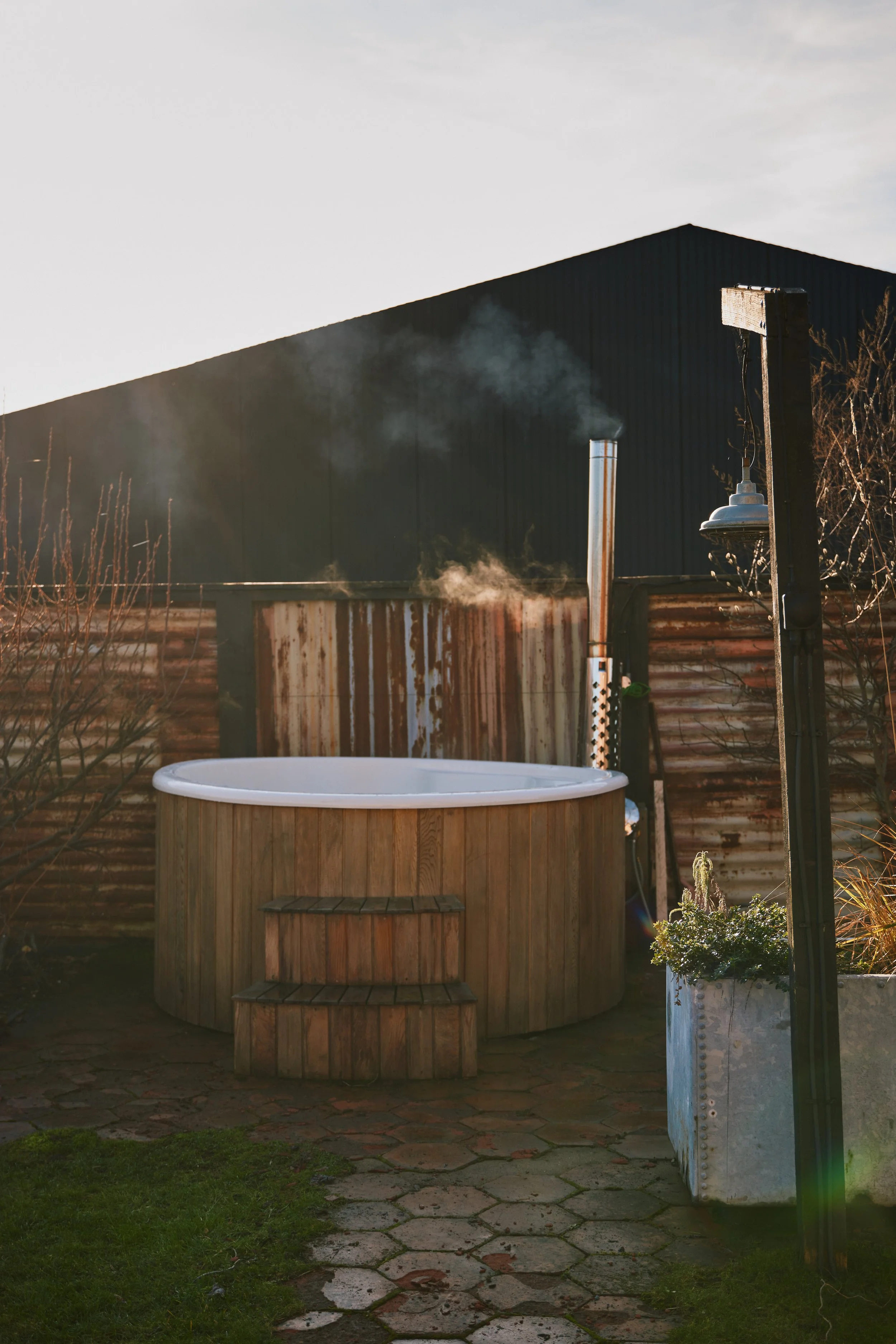Your own private wood-fired hot tub