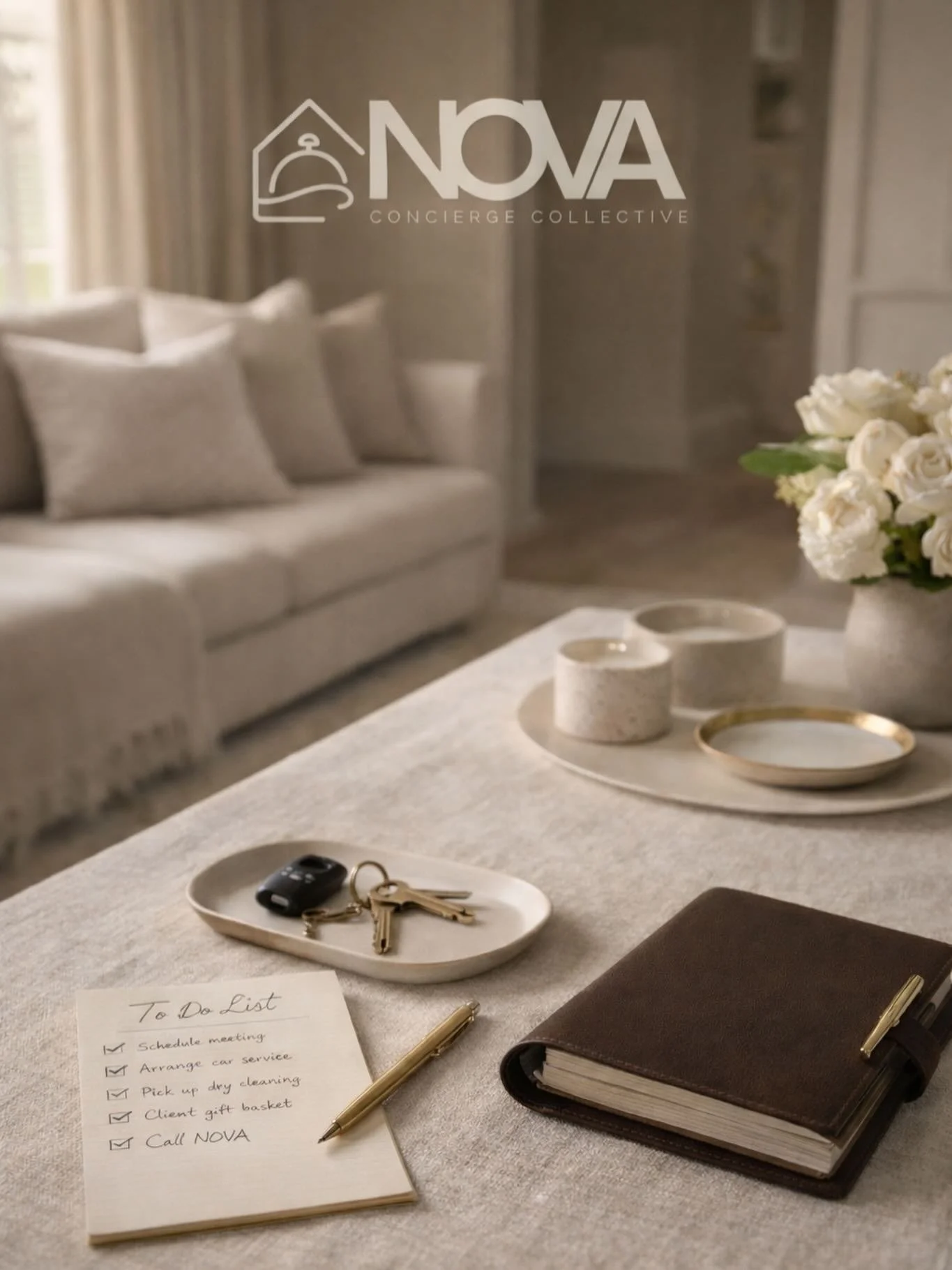 Behind every smooth arrival, organized home, and well-planned moment is thoughtful support.

NOVA offers concierge and home management services for travel, short-term stays, and everyday life&mdash;handling the details so things feel easier, calmer, 