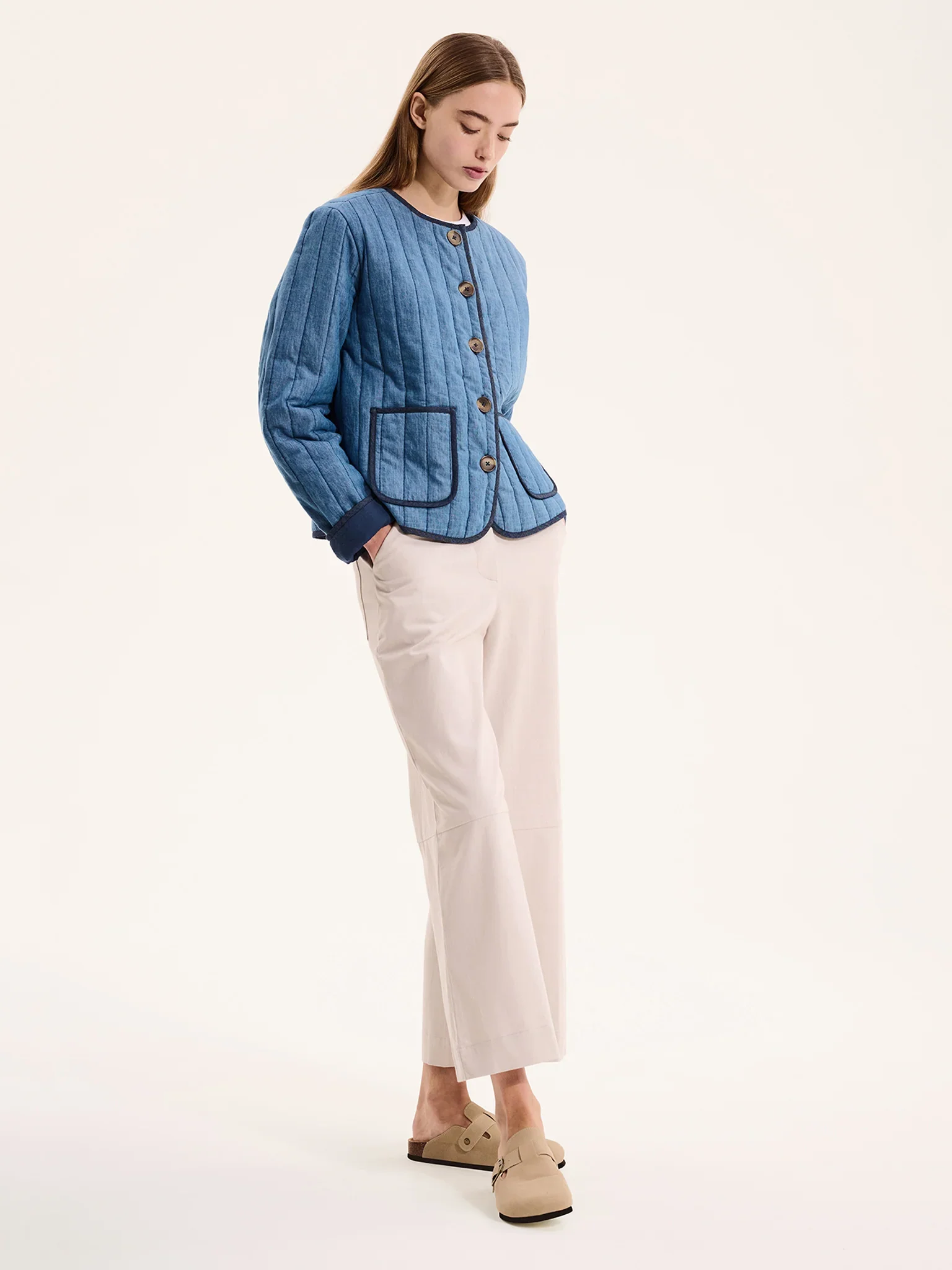 blue piper jacket by omnes £37.50