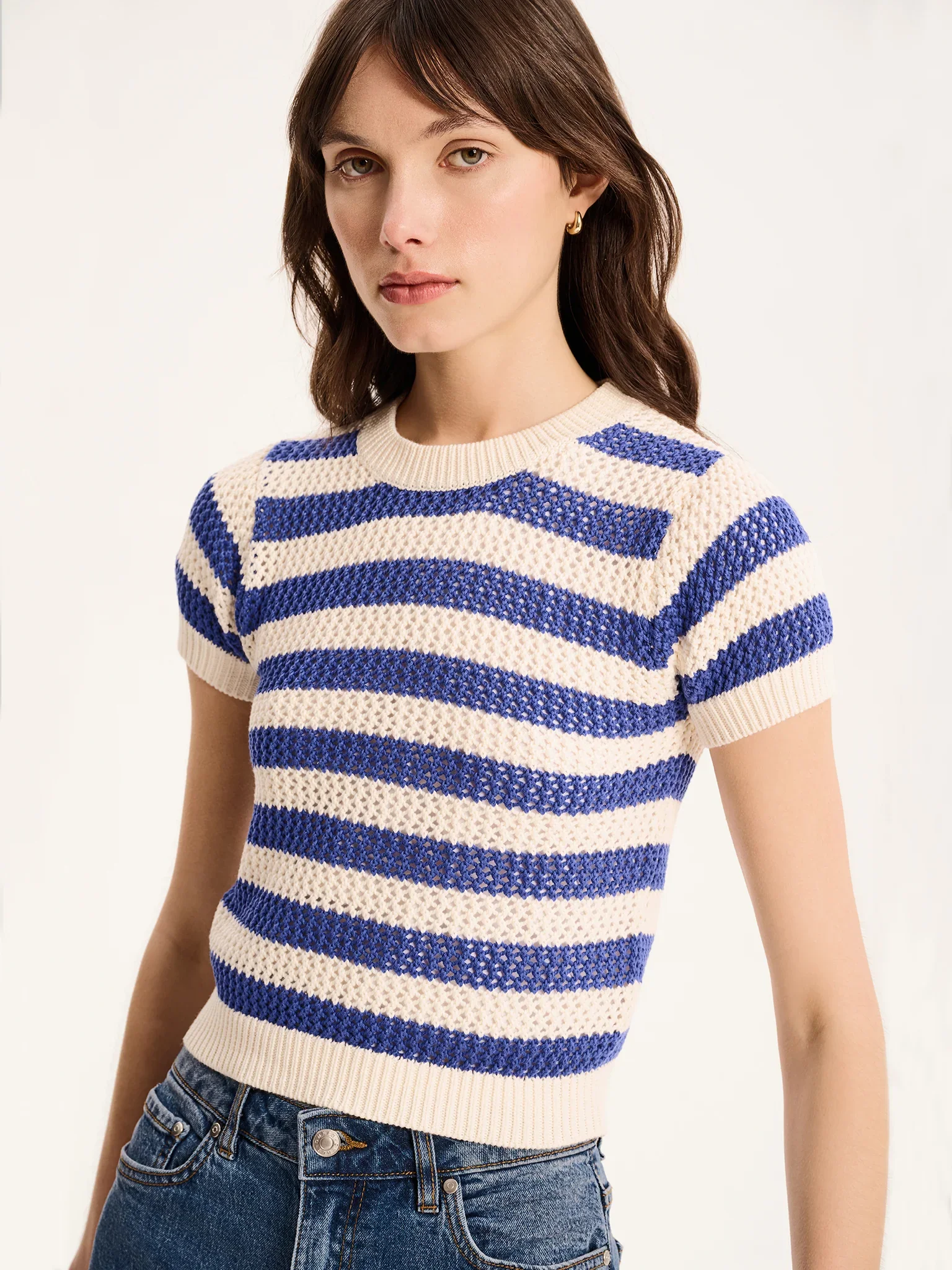 lexi stripe top by omnes £49.00