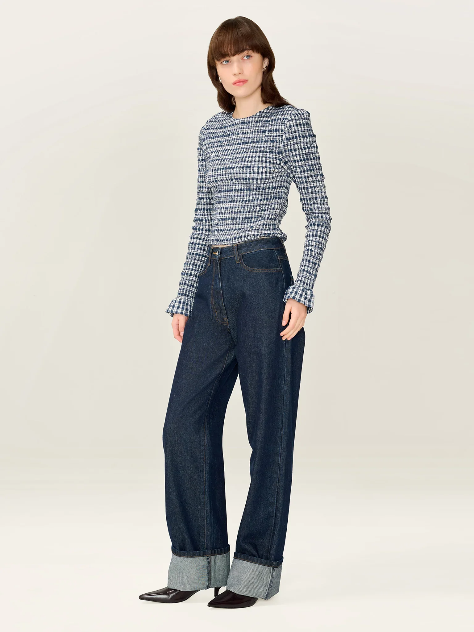 gianna check top by omnes £59.00 