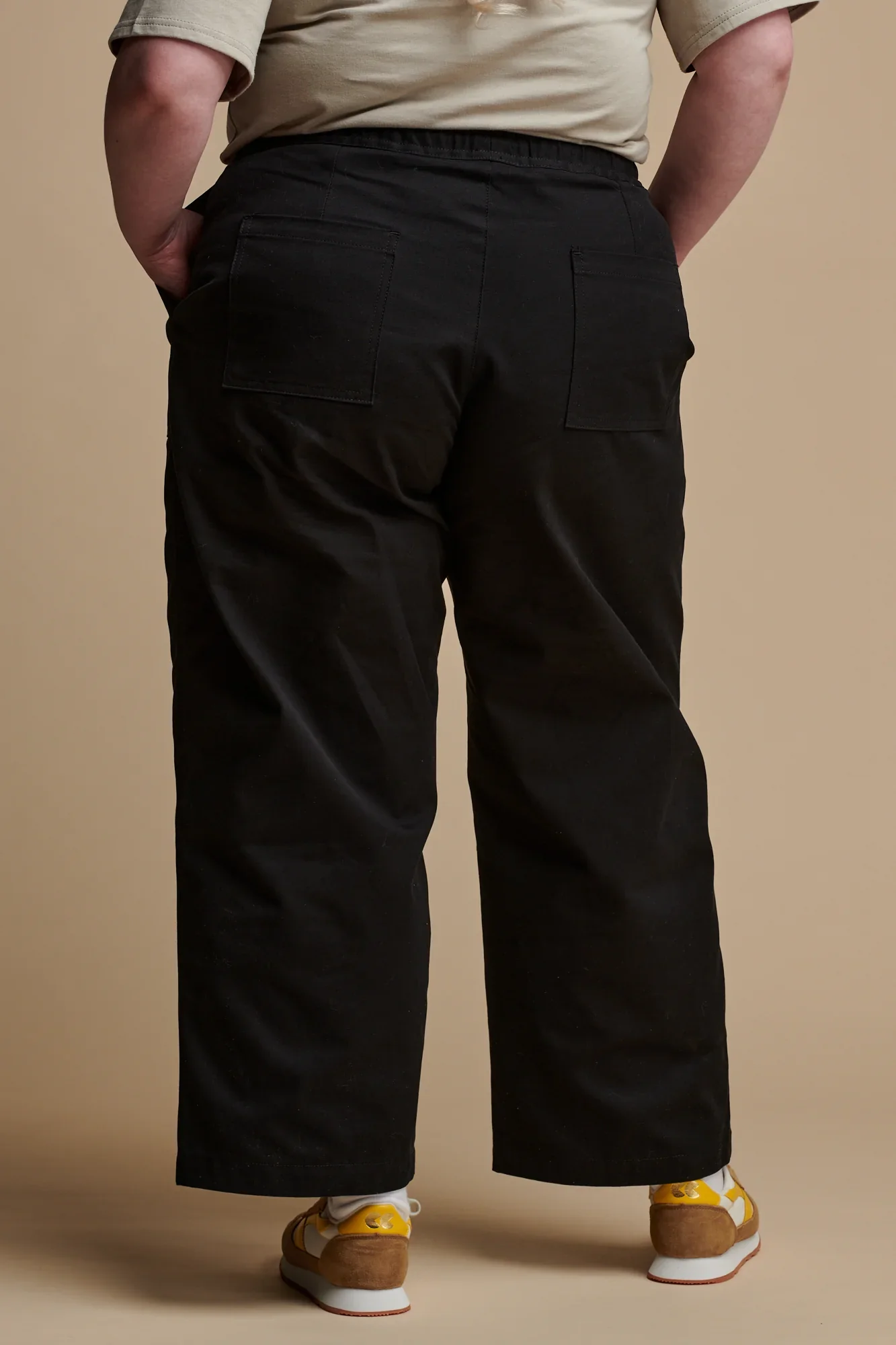 drawstring tapered canvas trousers by community clothing £104.00 