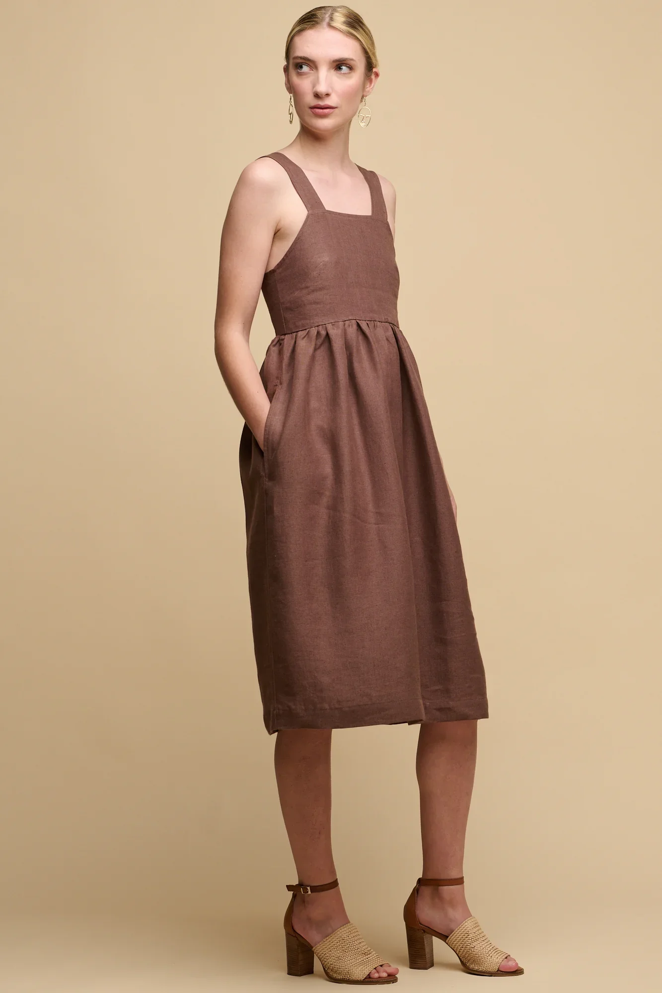 linen dress by community clothing £75.00