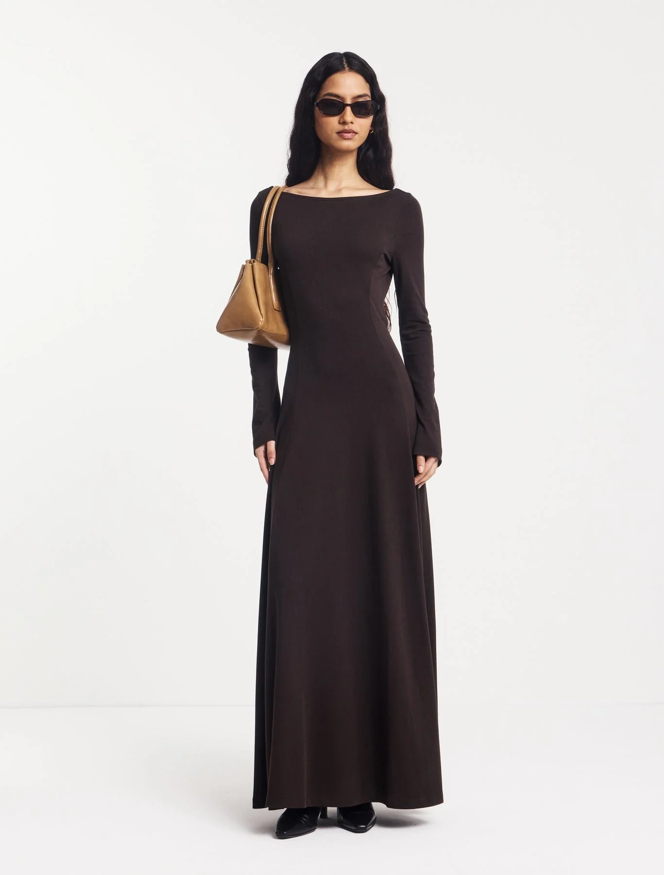 roxie scoop back maxi dress by ninety percent £60.00