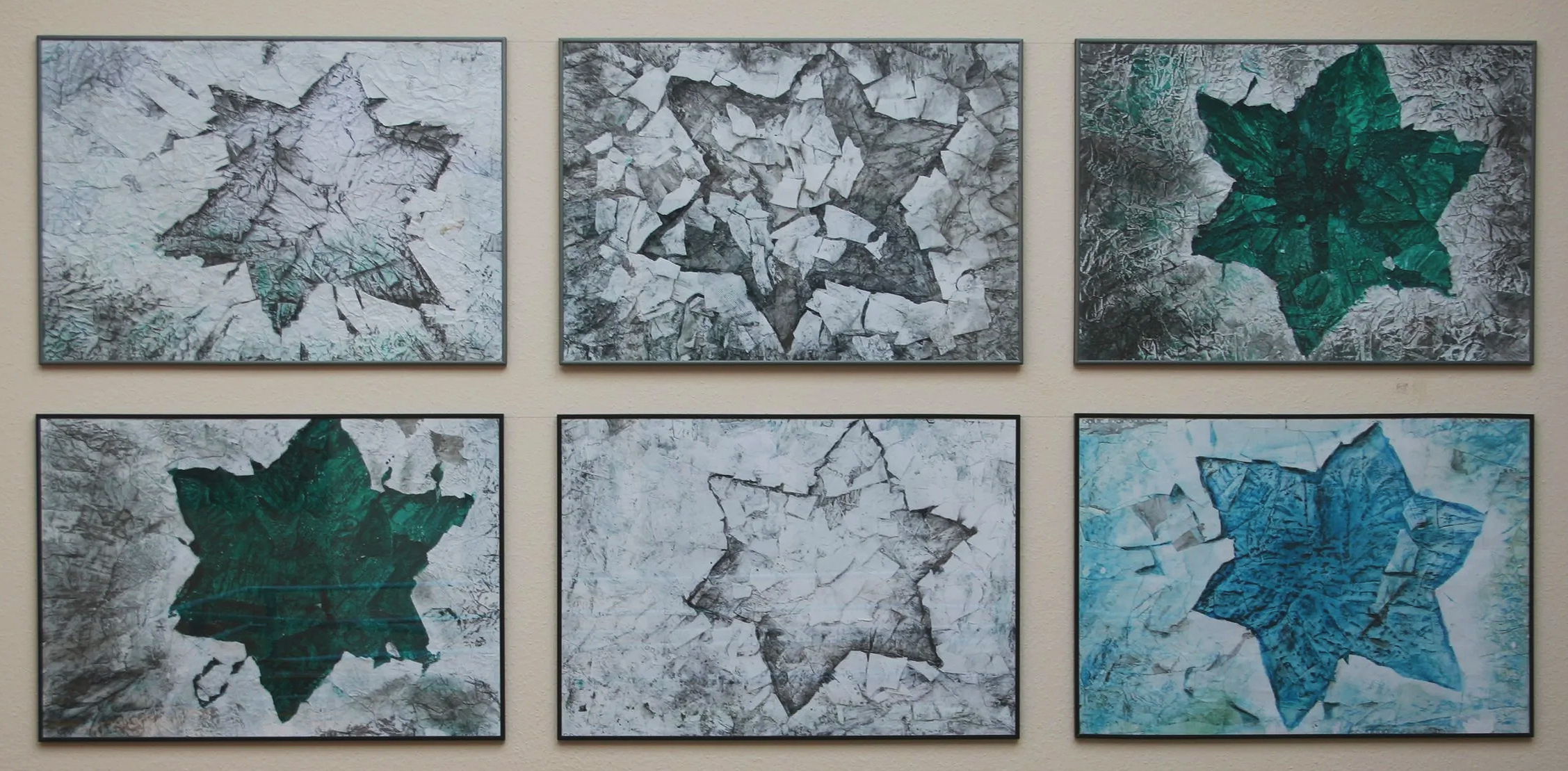 Eduard Winklhofer, zeitgenössische Kunst Düsseldorf, Künstler Atelier Düsseldorf, Original Mischtechnik auf Papier, jeweils 70 x 100cm