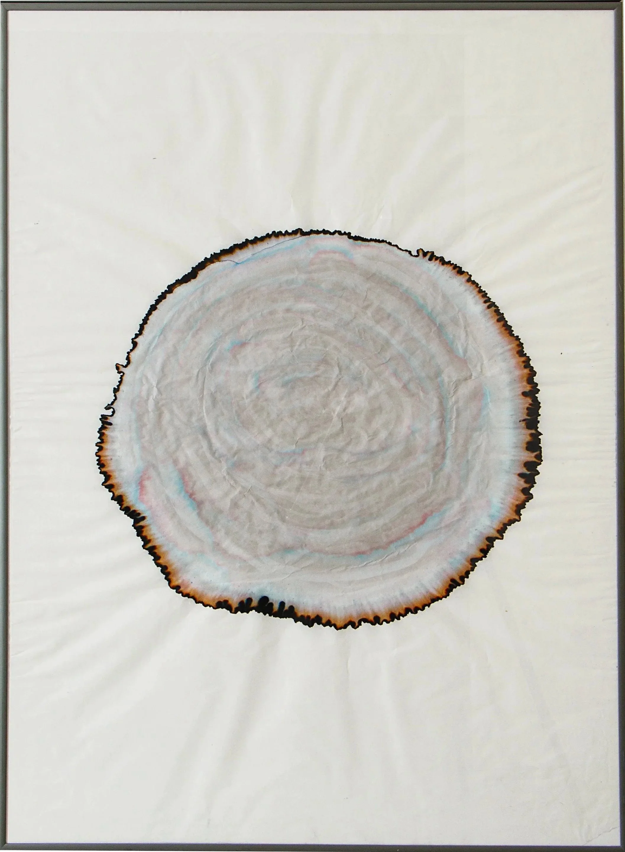Kontemporäres Gemälde, Tinte auf japanischem Reispapier, Raum für Kunst Oberkassel Ausstellung, Eduard Winklhofer 