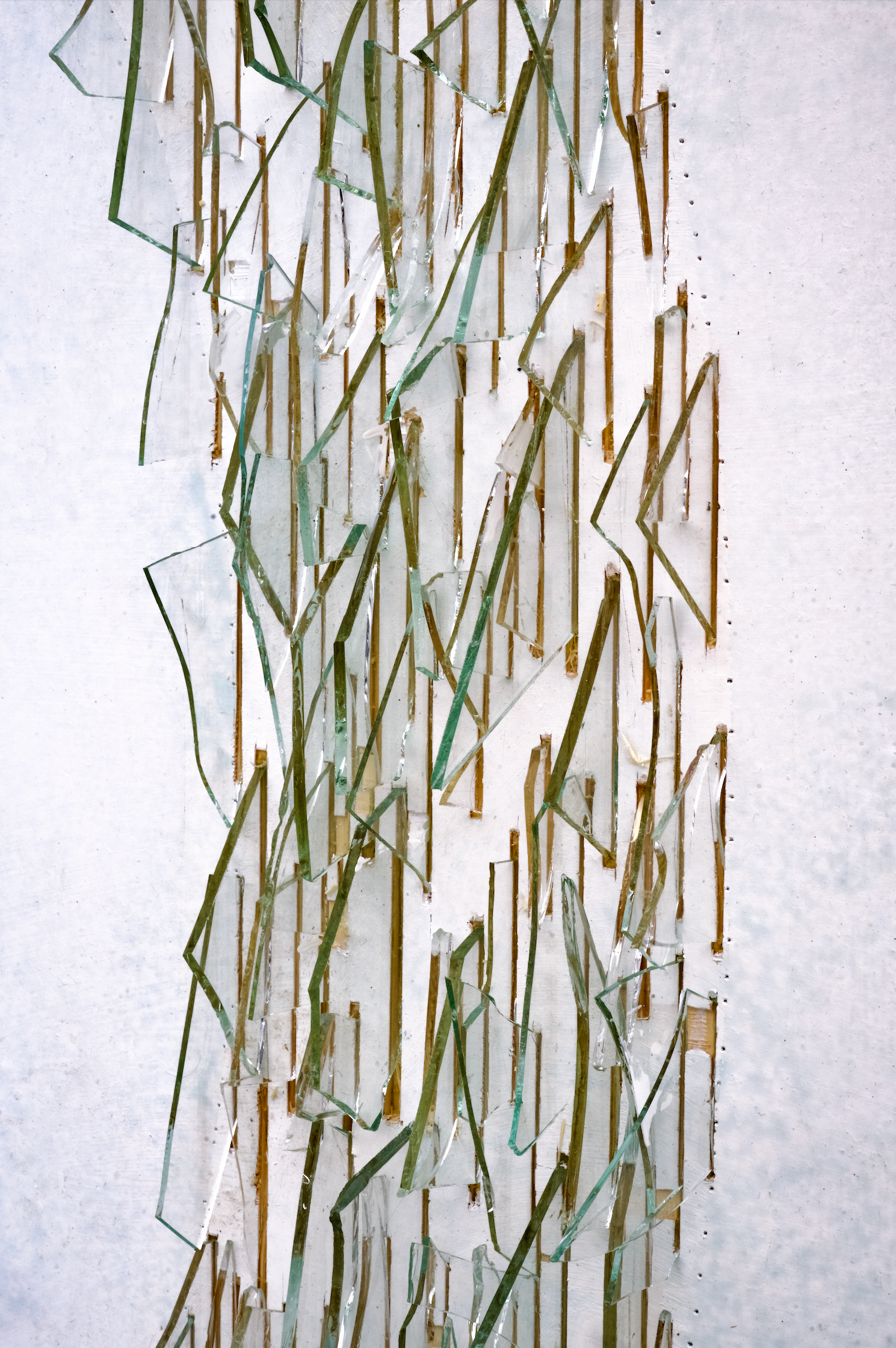 Echo, Detail, Glasscherben, Holz