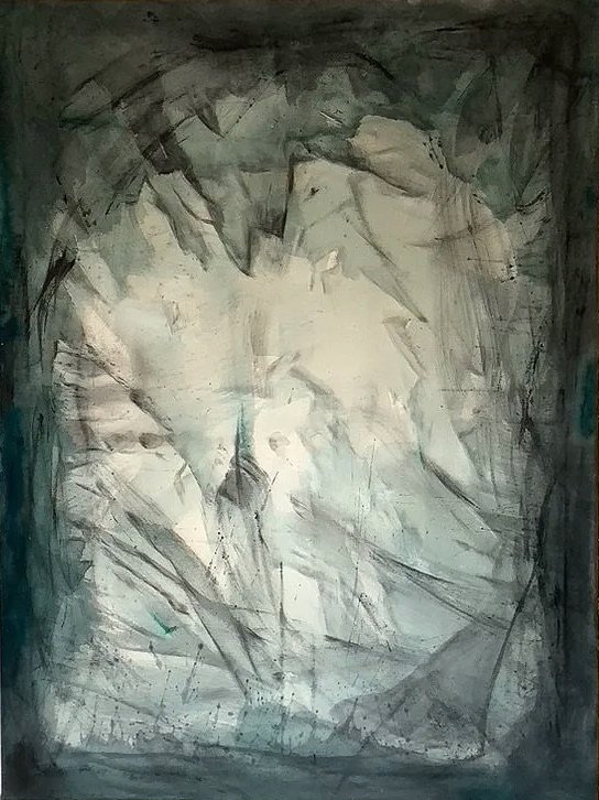Ohne Titel, 70 x 100cm, Acryl auf Leinwand 