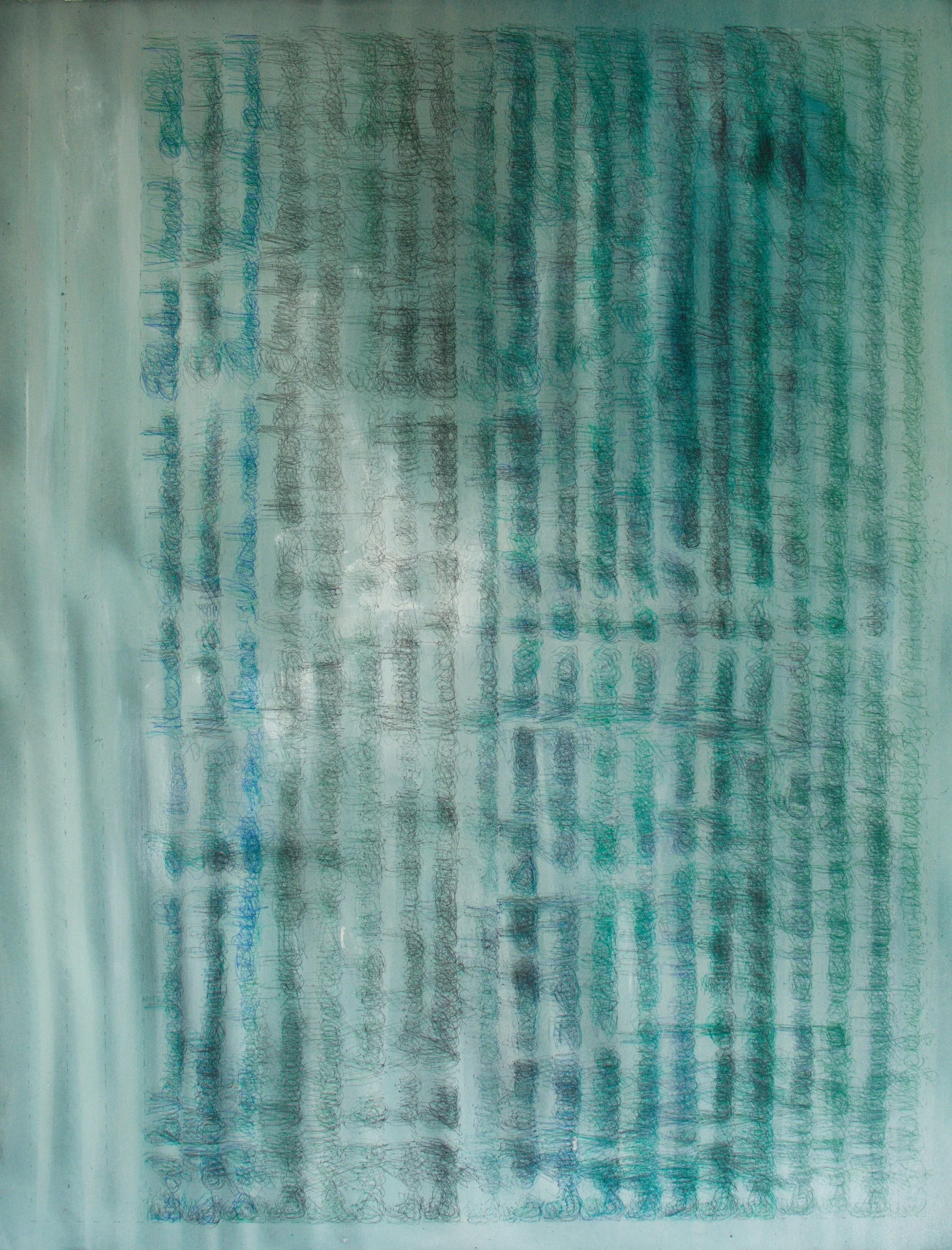 Ohne Titel, 130 x 110cm, Acryl auf Leinwand 