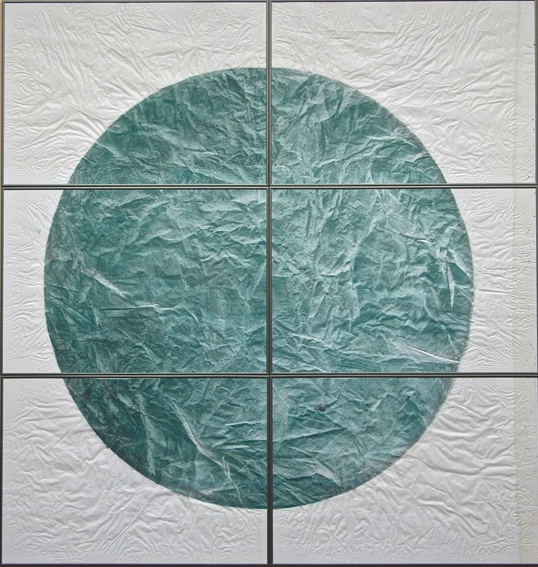 Ohne Titel, 200 x 210cm, Aquarell auf japanischem Reispapier 