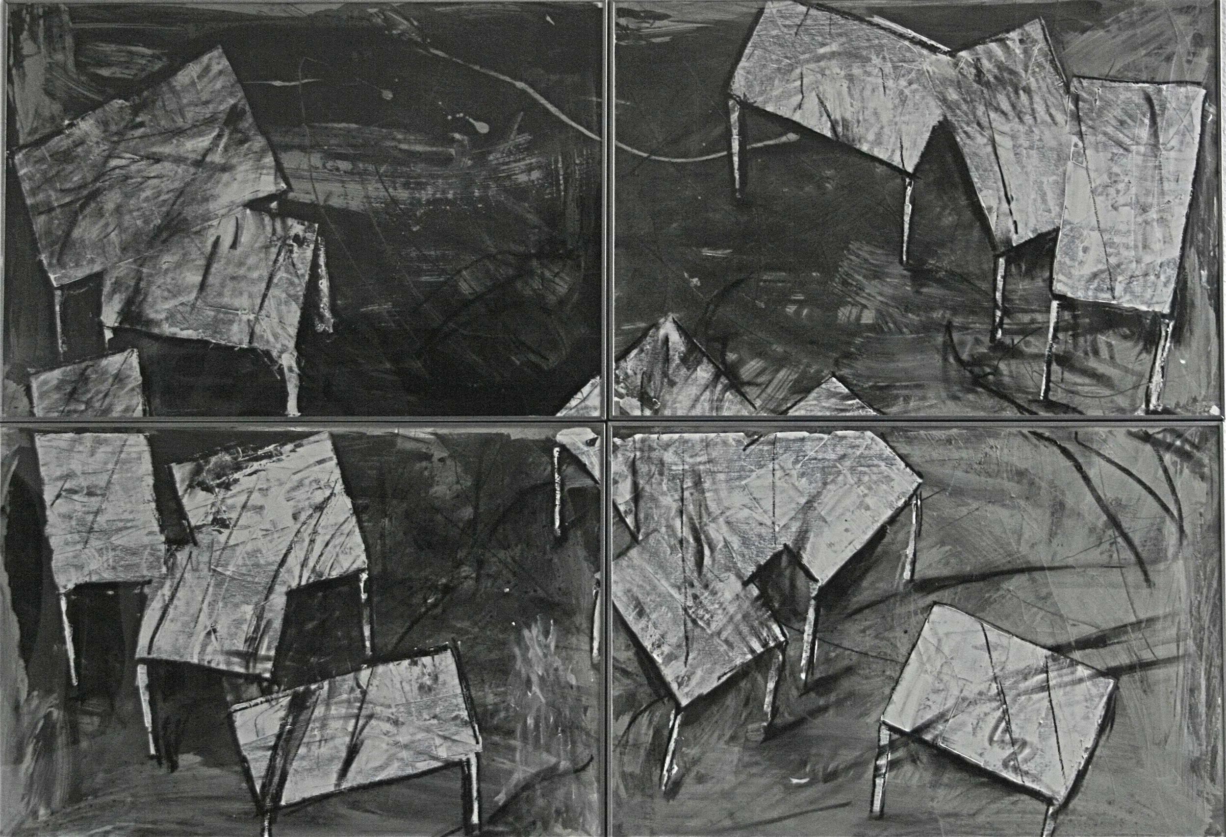 Ohne Titel, 200 x 140cm, Acryl & Ölstift auf Leinwand 