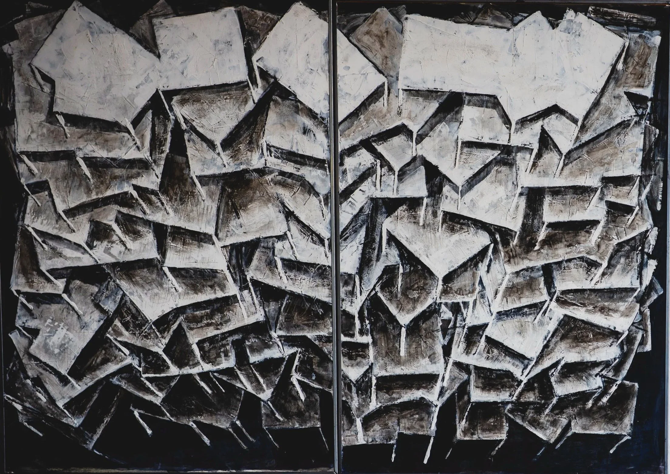 Ohne Titel, 140 x 100cm, Acryl auf Papier 