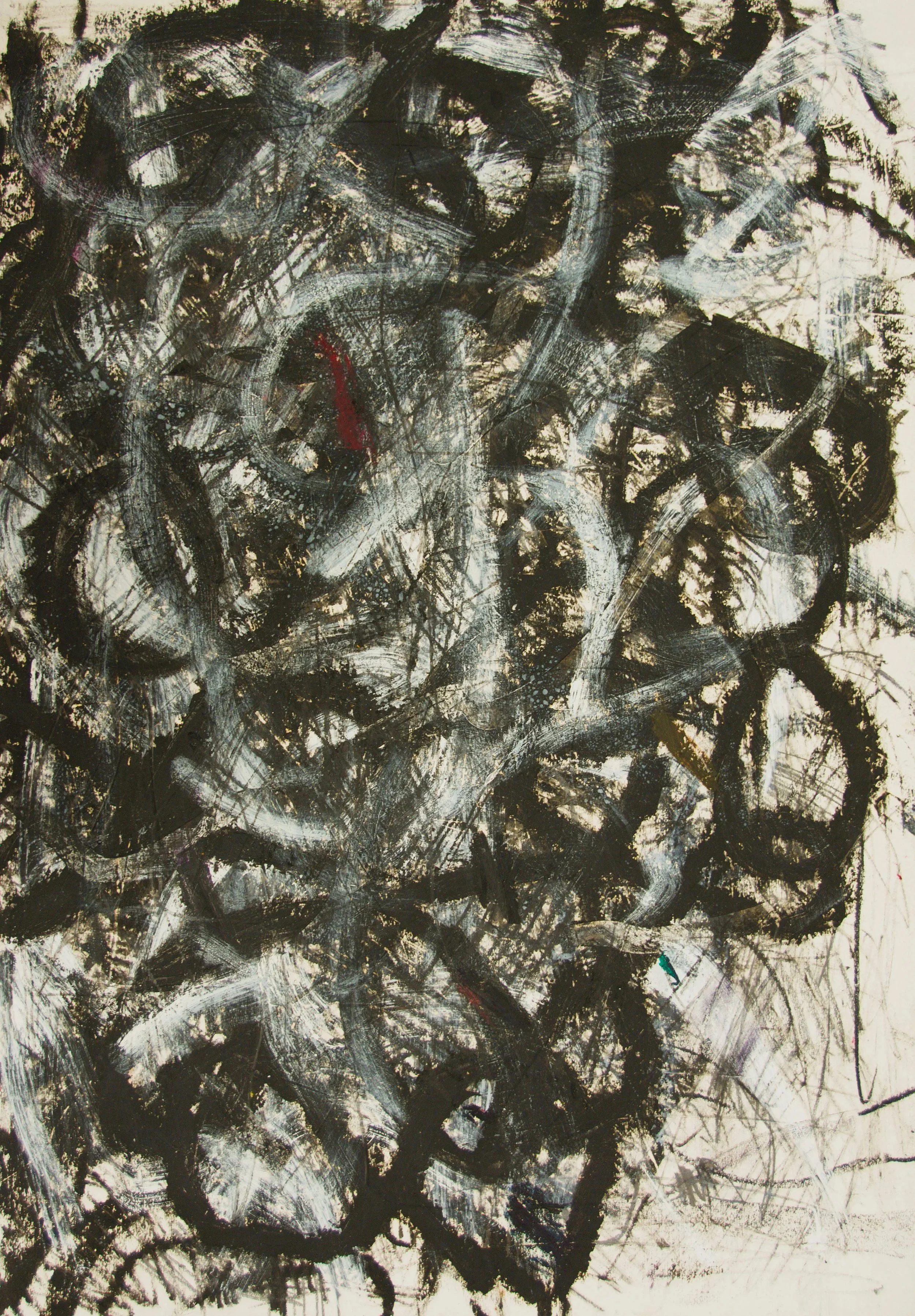 Ohne Titel, 70 x 100cm, Ölstift auf Papier 