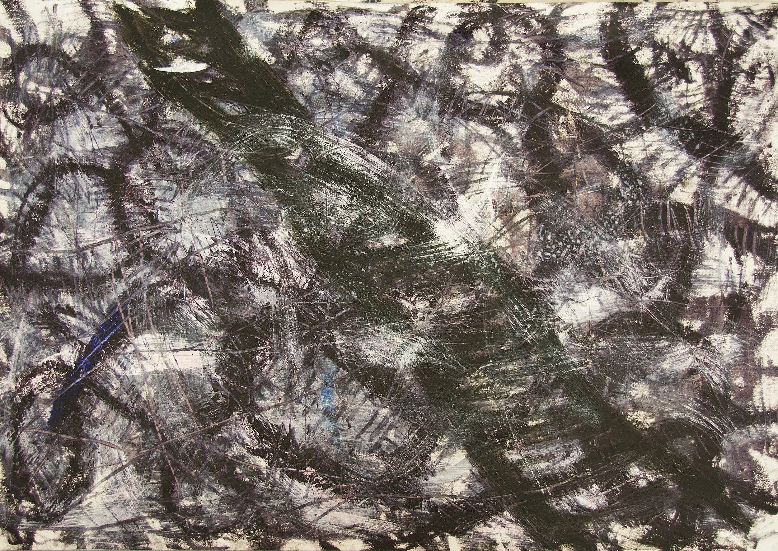 Ohne Titel, 70 x 100cm, Ölstift auf Papier 