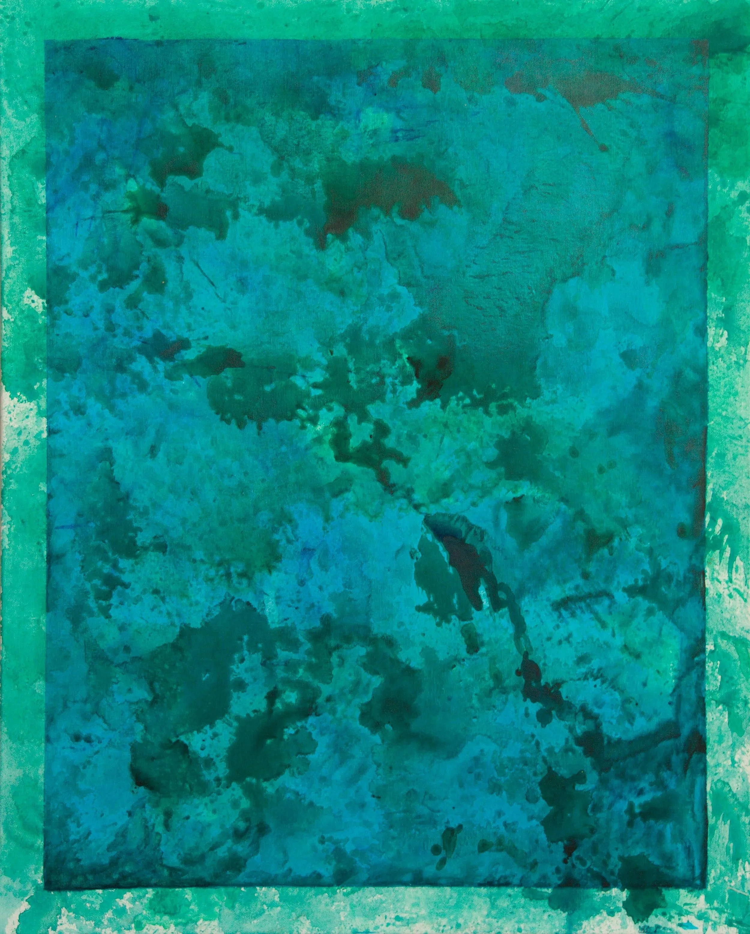 Ohne Titel, 80 x 100cm, Mischtechnik auf Leinwand 