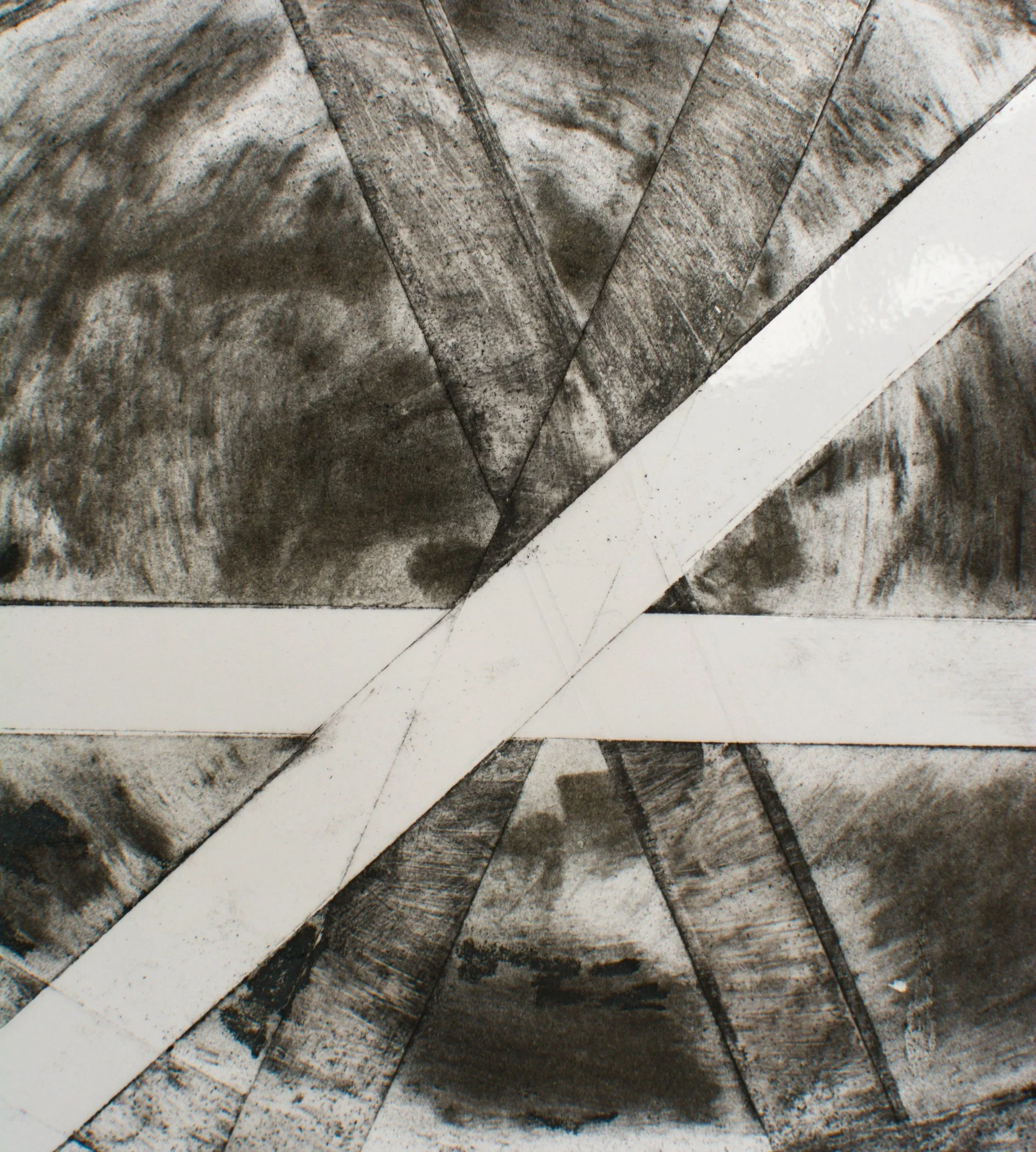 Nahaufnahme, Kunstwerk aktuell, Wandbild, Graphit auf Papier, 70 x 100cm, von zeitgenössischem Düsseldorfer Künstler Eduard Winklhofer, Atelier Düsseldorf