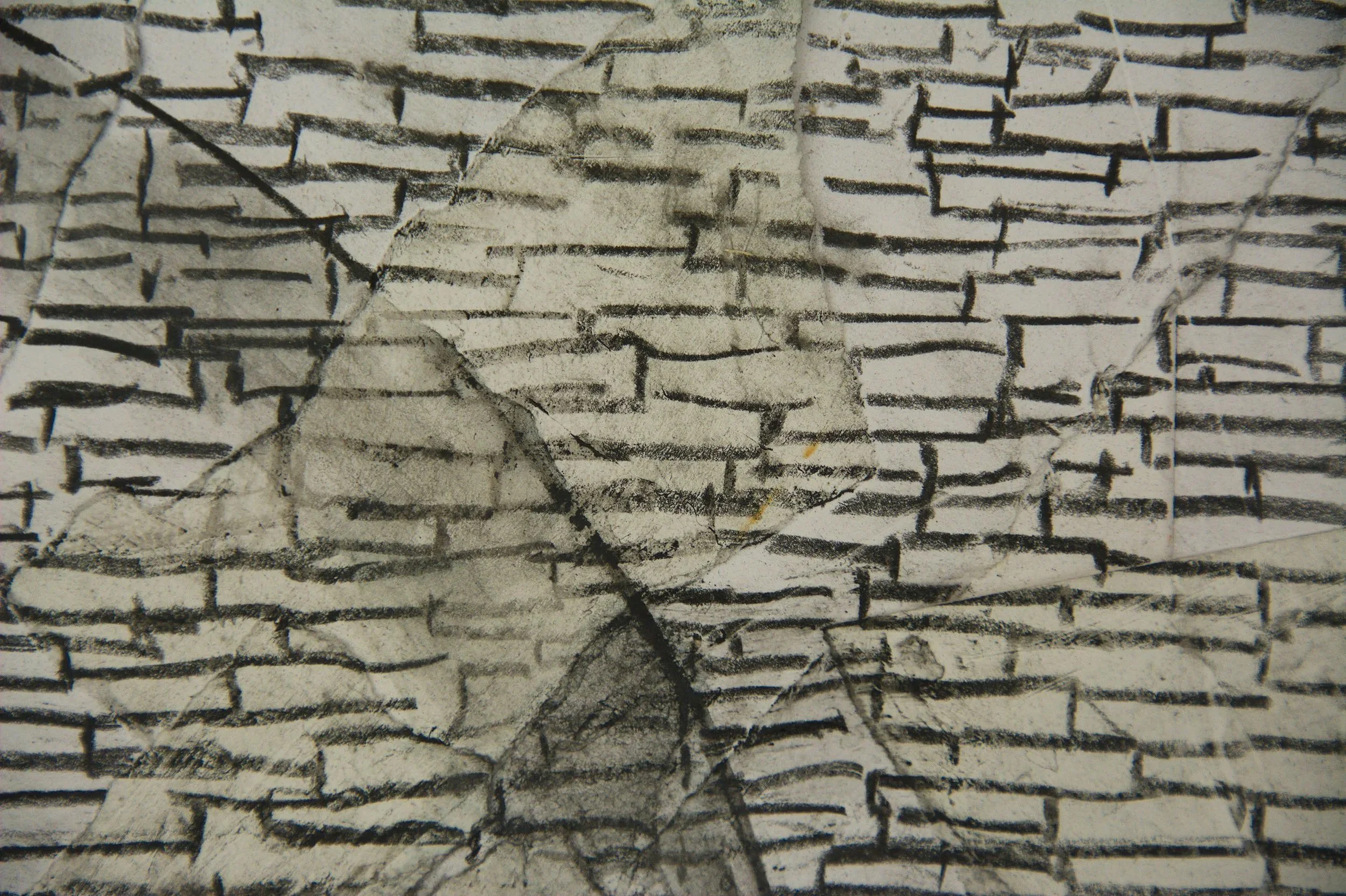 Nahaufnahme, Kunstwerk aktuell, Wandbild, Graphit auf Papier, 70 x 100cm, Skizze für Installation, von zeitgenössischem Düsseldorfer Künstler Eduard Winklhofer, Atelier Düsseldorf