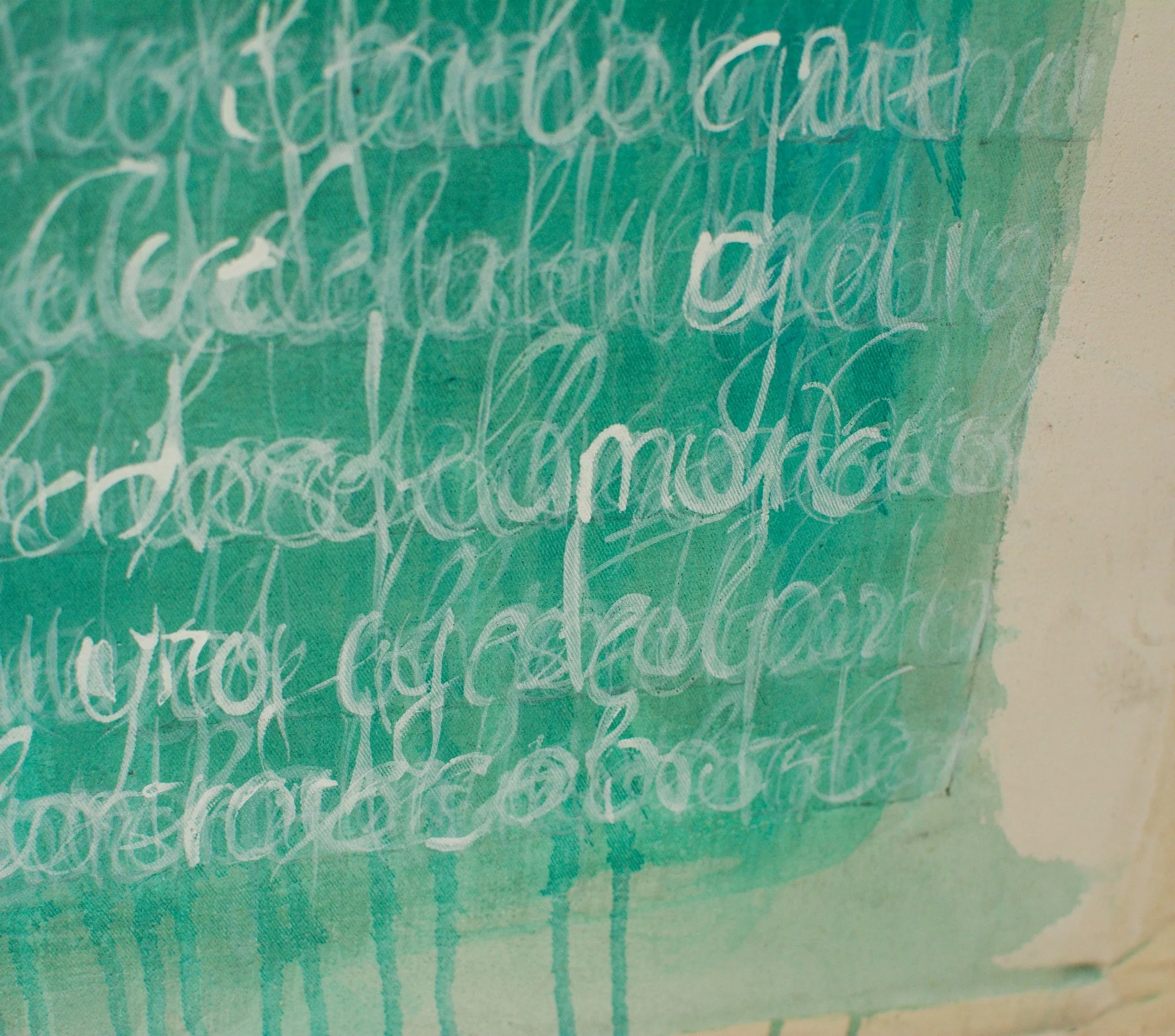 Nahaufnahme, Kunstwerk aktuell, Wandbild, 60 x 80cm, Acryl auf Leinwand, von zeitgenössischem Düsseldorfer Künstler Eduard Winklhofer, Atelier Düsseldorf