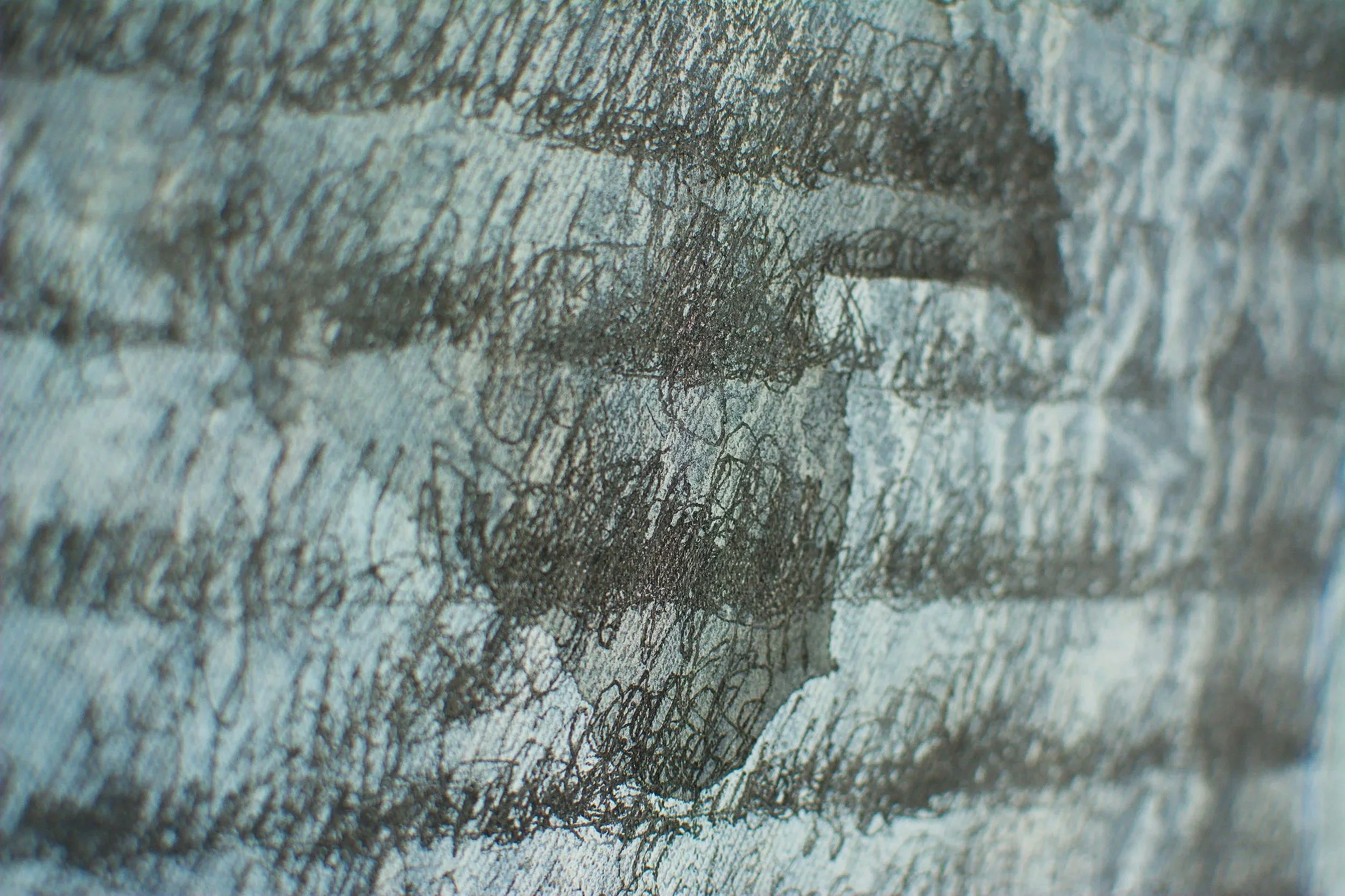 Nahaufnahme, Kunstwerk aktuell, Wandbild, Acryl auf Leinwand, von zeitgenössischem Düsseldorfer Künstler Eduard Winklhofer, Atelier Düsseldorf