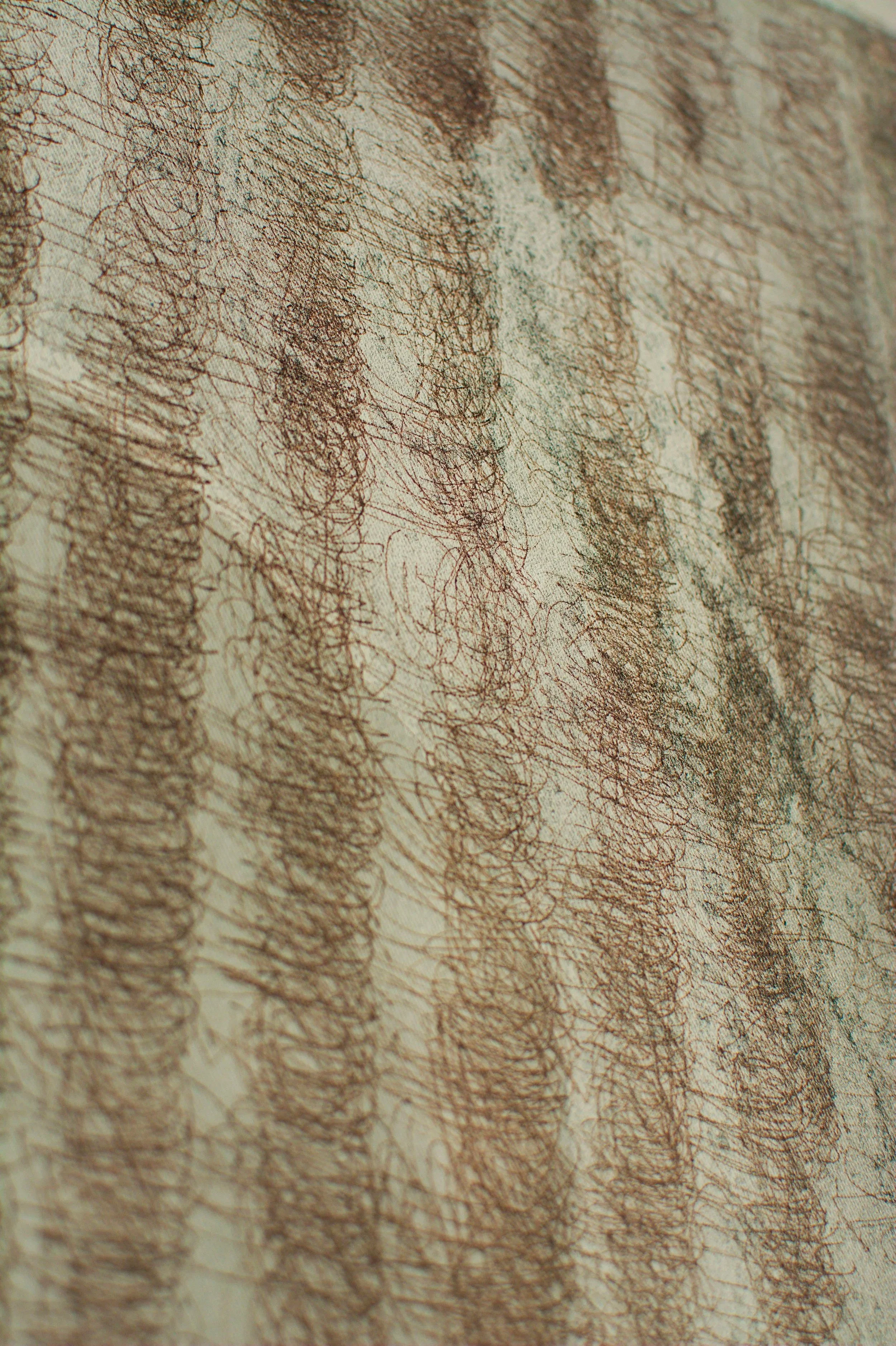 Nahaufnahme, Kunstwerk aktuell, Wandbild, Acryl auf Leinwand, von zeitgenössischem Düsseldorfer Künstler Eduard Winklhofer, Atelier Düsseldorf