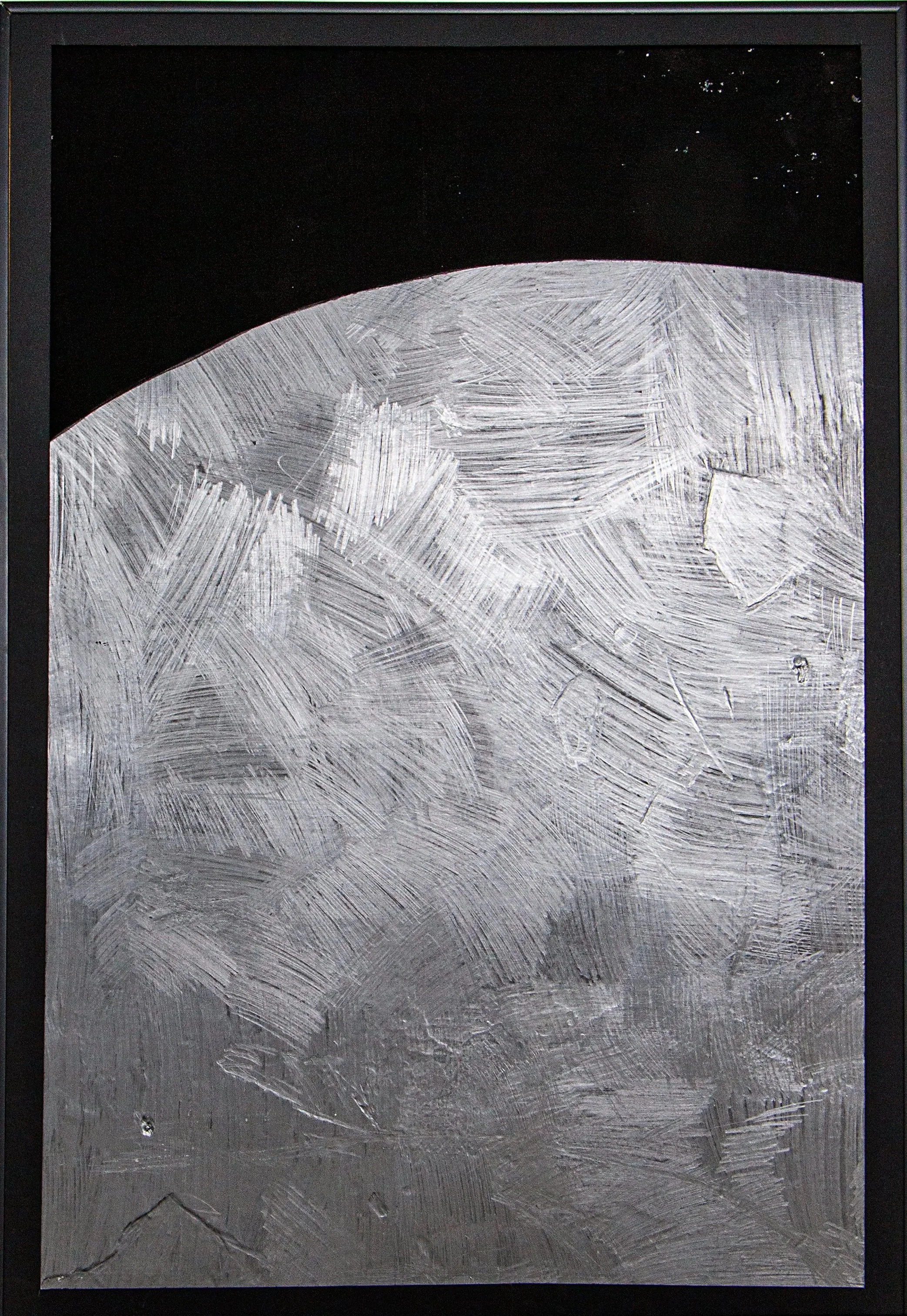 Kunstwerk aktuell, Wandbild, Graphit auf Papier, 70 x 100cm, von zeitgenössischem Düsseldorfer Künstler Eduard Winklhofer, Atelier Düsseldorf