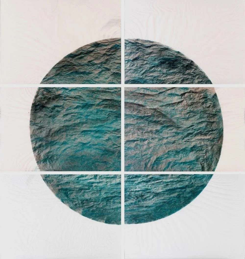 Ohne Titel, 200 x 210cm, Aquarell auf japanischem Reispapier 