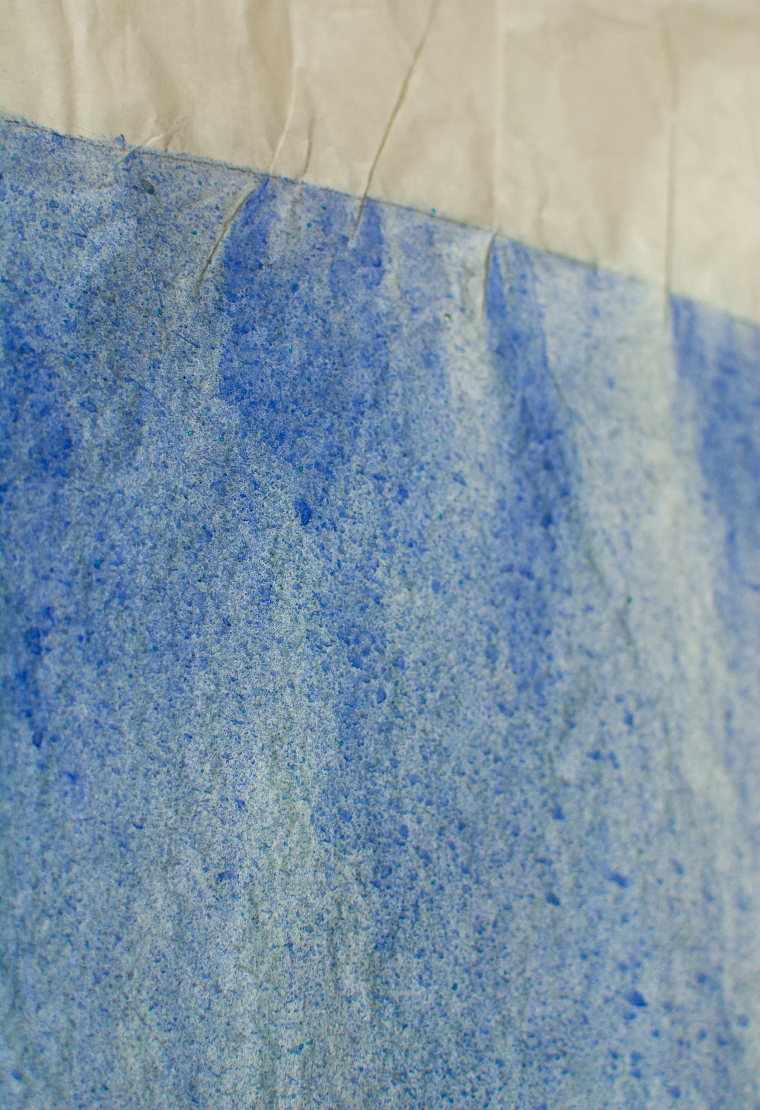 Nahaufnahme, Kunstwerk aktuell, Wandbild, Aquarell auf japanischem Reispapier, 70 x 100cm, von zeitgenössischem Düsseldorfer Künstler Eduard Winklhofer, Atelier Düsseldorf