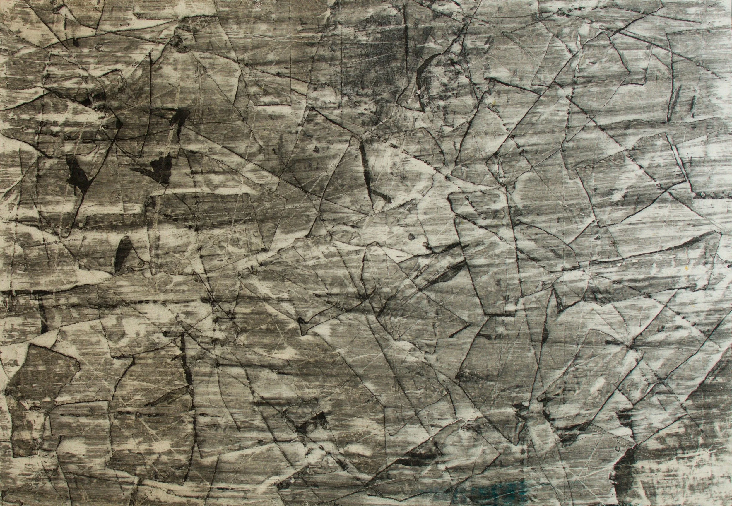 Kunstwerk aktuell, Wandbild, Mischtechnik auf Papier, 70 x 100cm, von zeitgenössischem Düsseldorfer Künstler Eduard Winklhofer, Atelier Düsseldorf