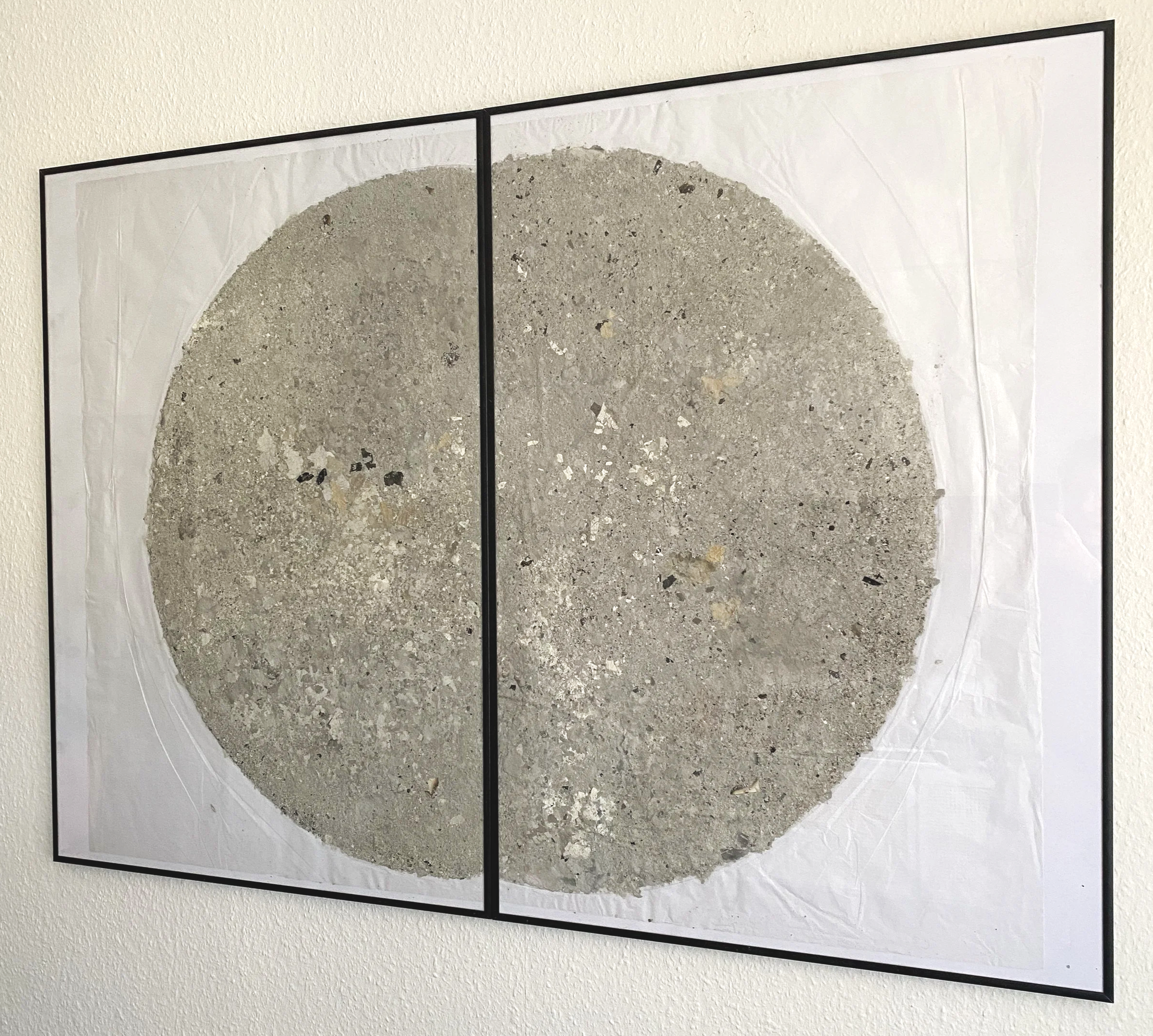 Ohne Titel, 140 x 100cm, Papierasche & Seidenfarbe auf japanischem Reispapier