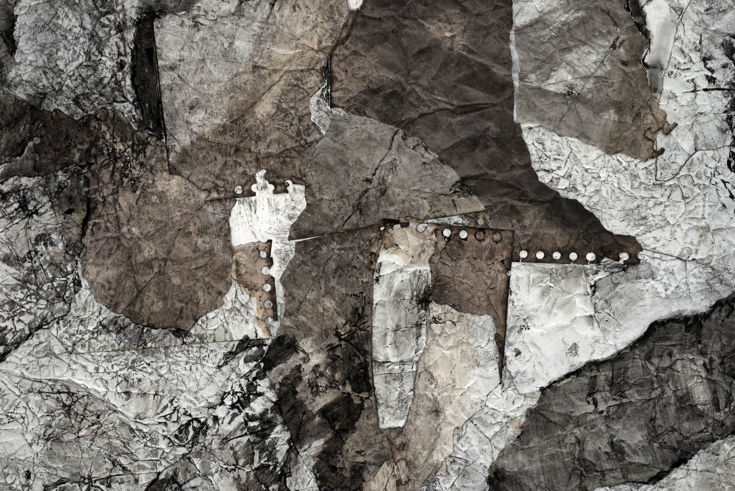 Arbeit ohne Titel, Detail, Papier