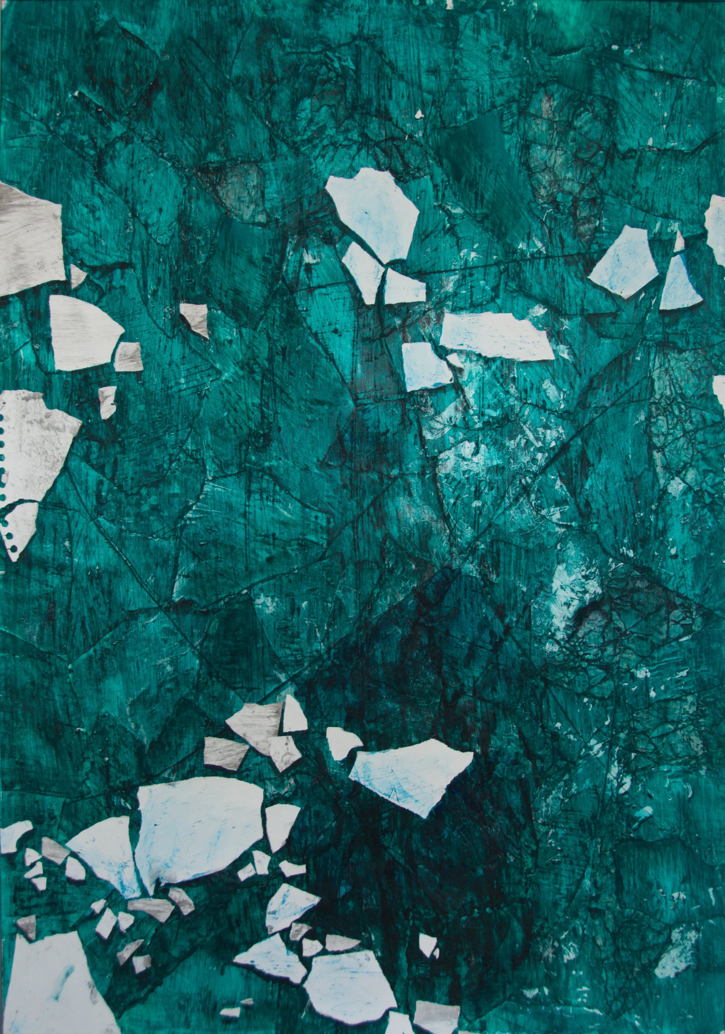 Ohne Titel, 70 x 100cm, Aquarell auf Papier