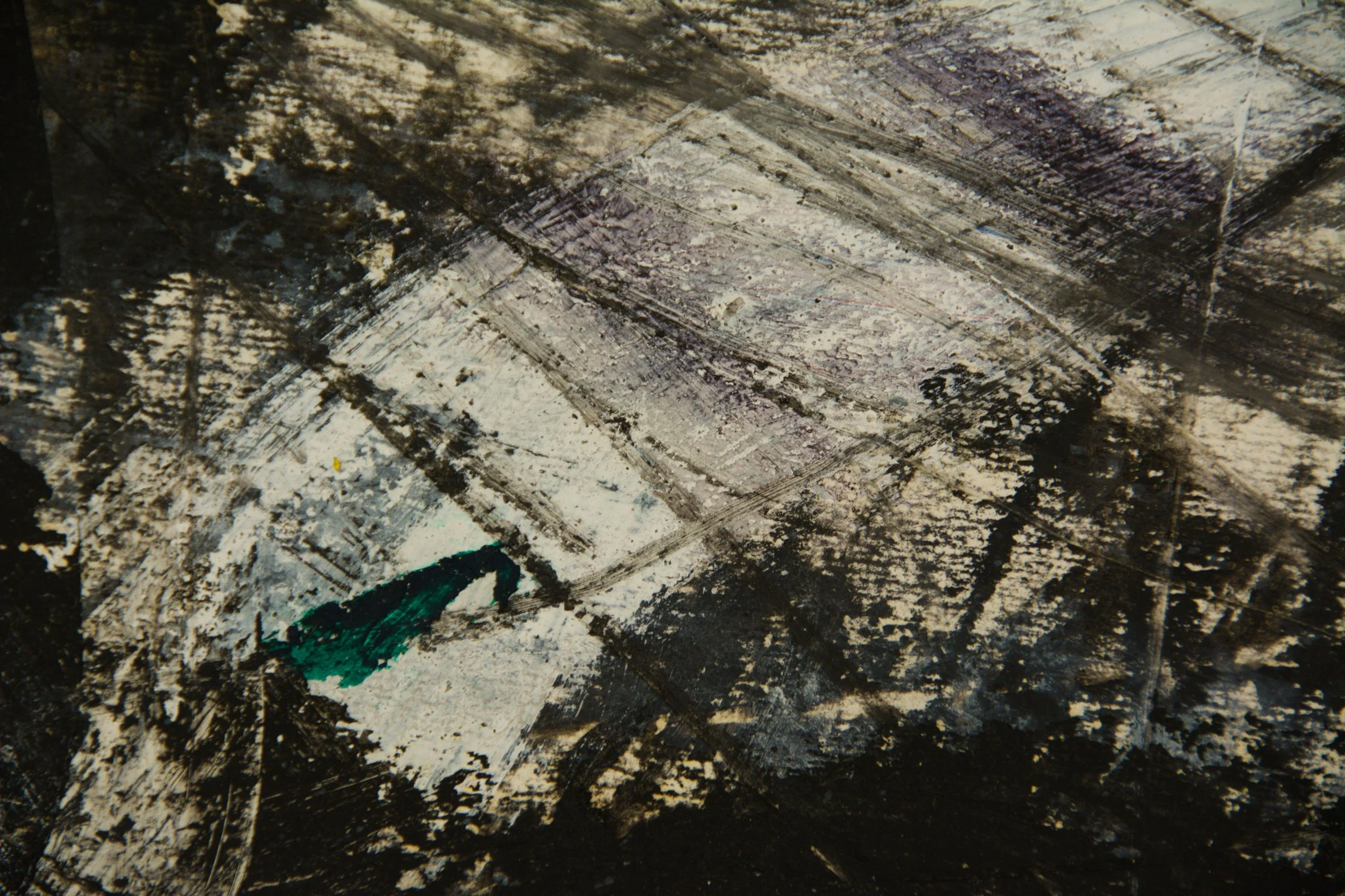 Detail, Kunstwerk aktuell, Wandbild, 70 x 100cm, Ölstift auf Papier, von zeitgenössischem Düsseldorfer Künstler Eduard Winklhofer, Atelier Düsseldorf