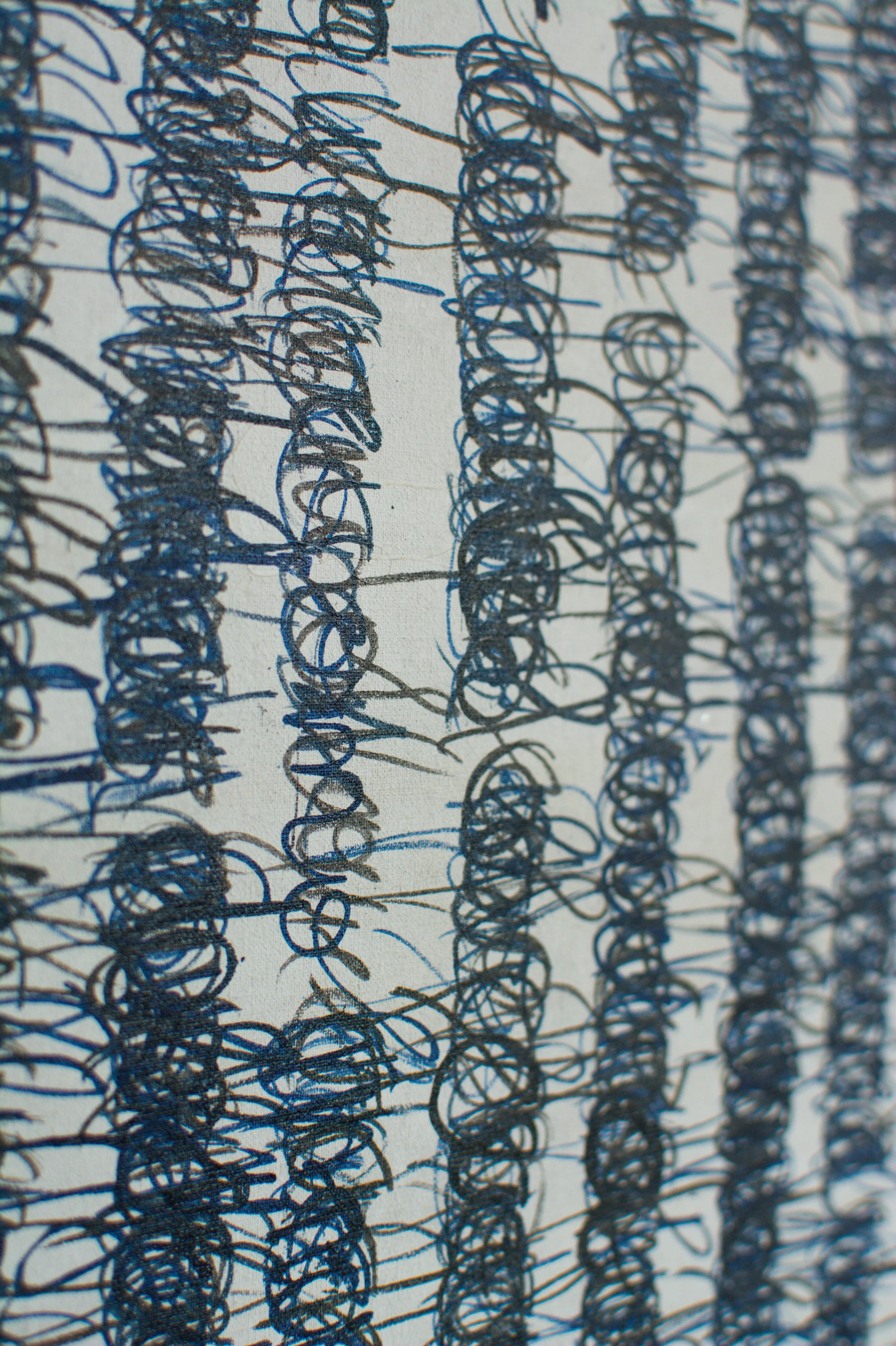 Nahaufnahme, Kunstwerk aktuell, Wandbild, 110 x 150cm, Acryl auf Leinwand, von zeitgenössischem Düsseldorfer Künstler Eduard Winklhofer, Atelier Düsseldorf