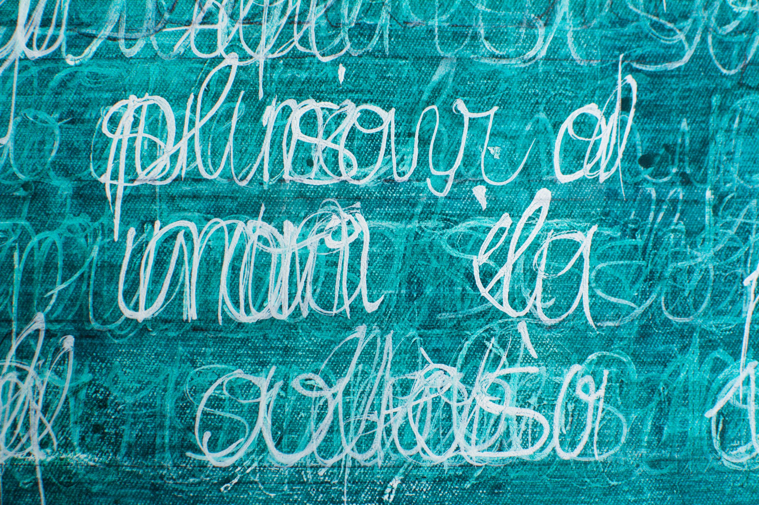 Nahaufnahme, Kunstwerk aktuell, Wandbild, 60 x 80cm, Acryl auf Leinwand, von zeitgenössischem Düsseldorfer Künstler Eduard Winklhofer, Atelier Düsseldorf