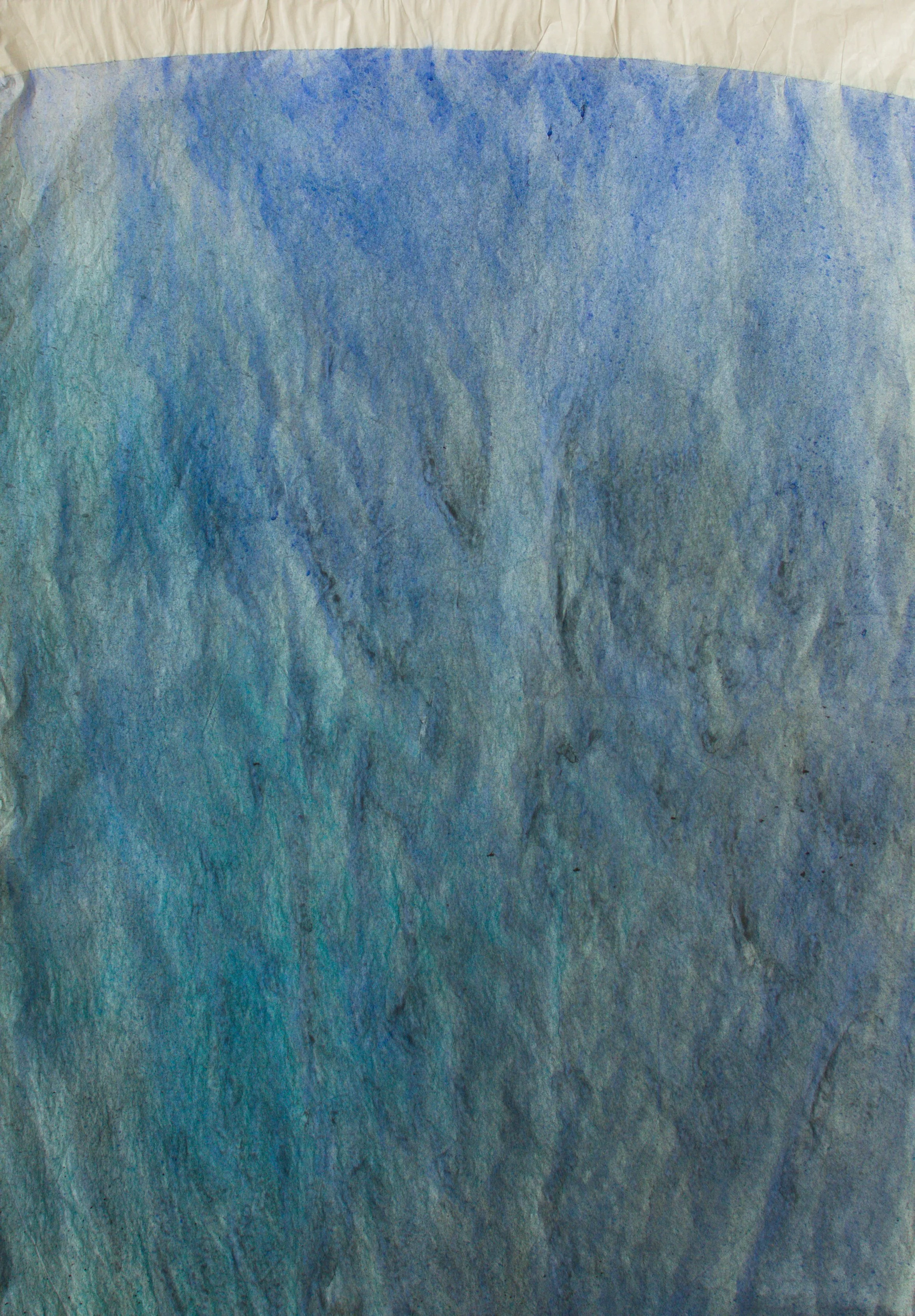 Ohne Titel, 70 x 100cm, Aquarell auf japanischem Reispapier  