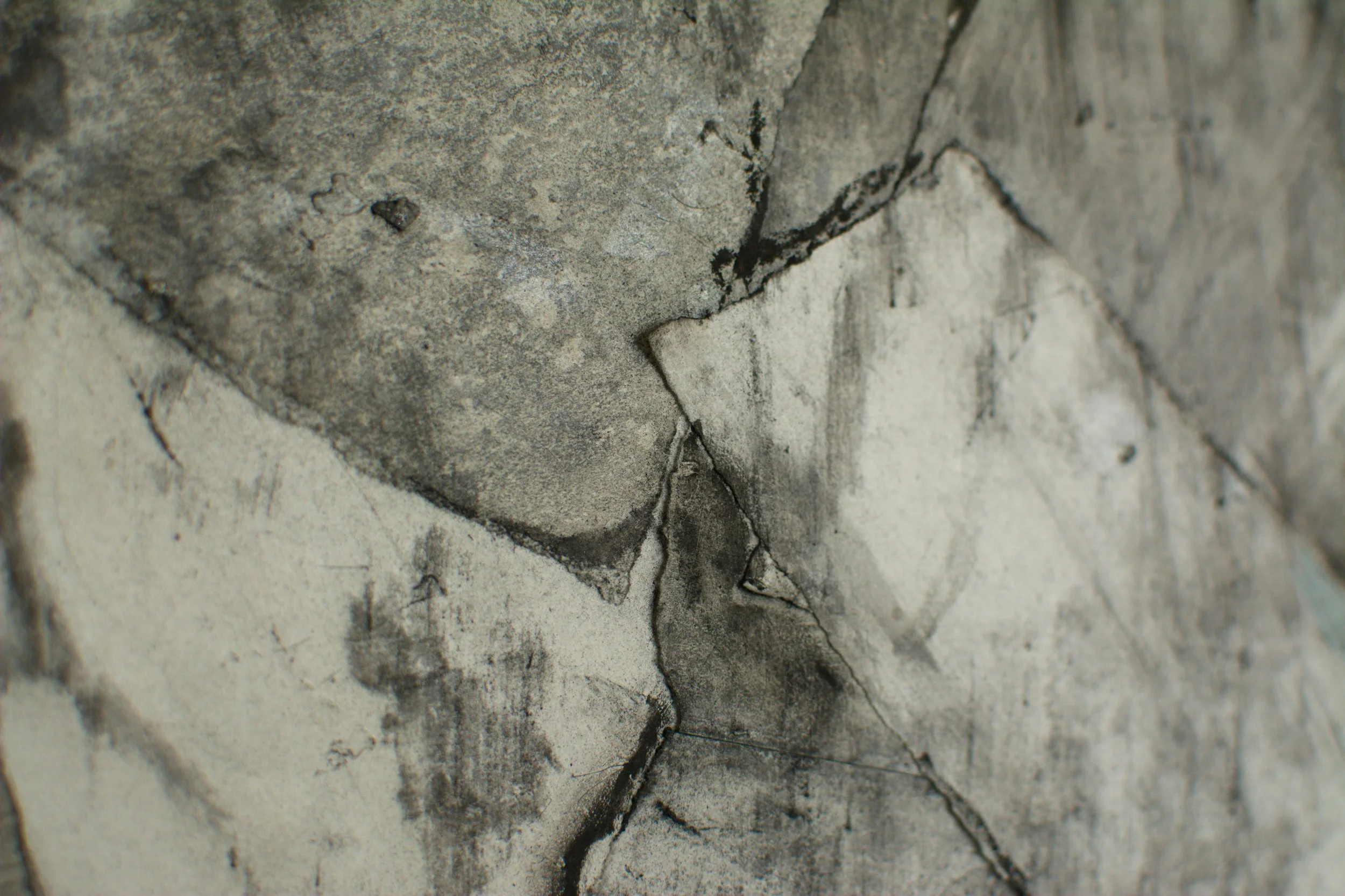 Nahaufnahme, Kunstwerk aktuell, Wandbild, Mischtechnik auf Papier, 70 x 100cm, von zeitgenössischem Düsseldorfer Künstler Eduard Winklhofer, Atelier Düsseldorf