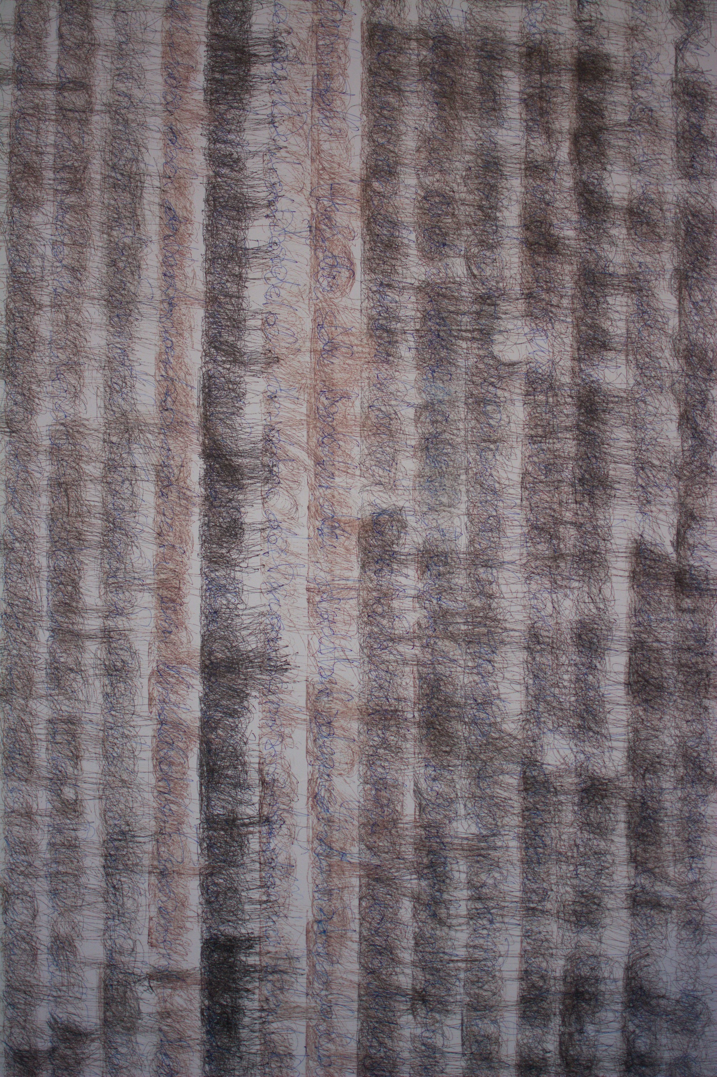 Hannah Arendt "Perlentaucher", 240 x 180cm, Gelschreiber auf Leinwand, Kunstwerk aktuell, Wandbild, Schriftbild, Acryl auf Leinwand, von zeitgenössischem Düsseldorfer Künstler Eduard Winklhofer, Atelier Düsseldorf
