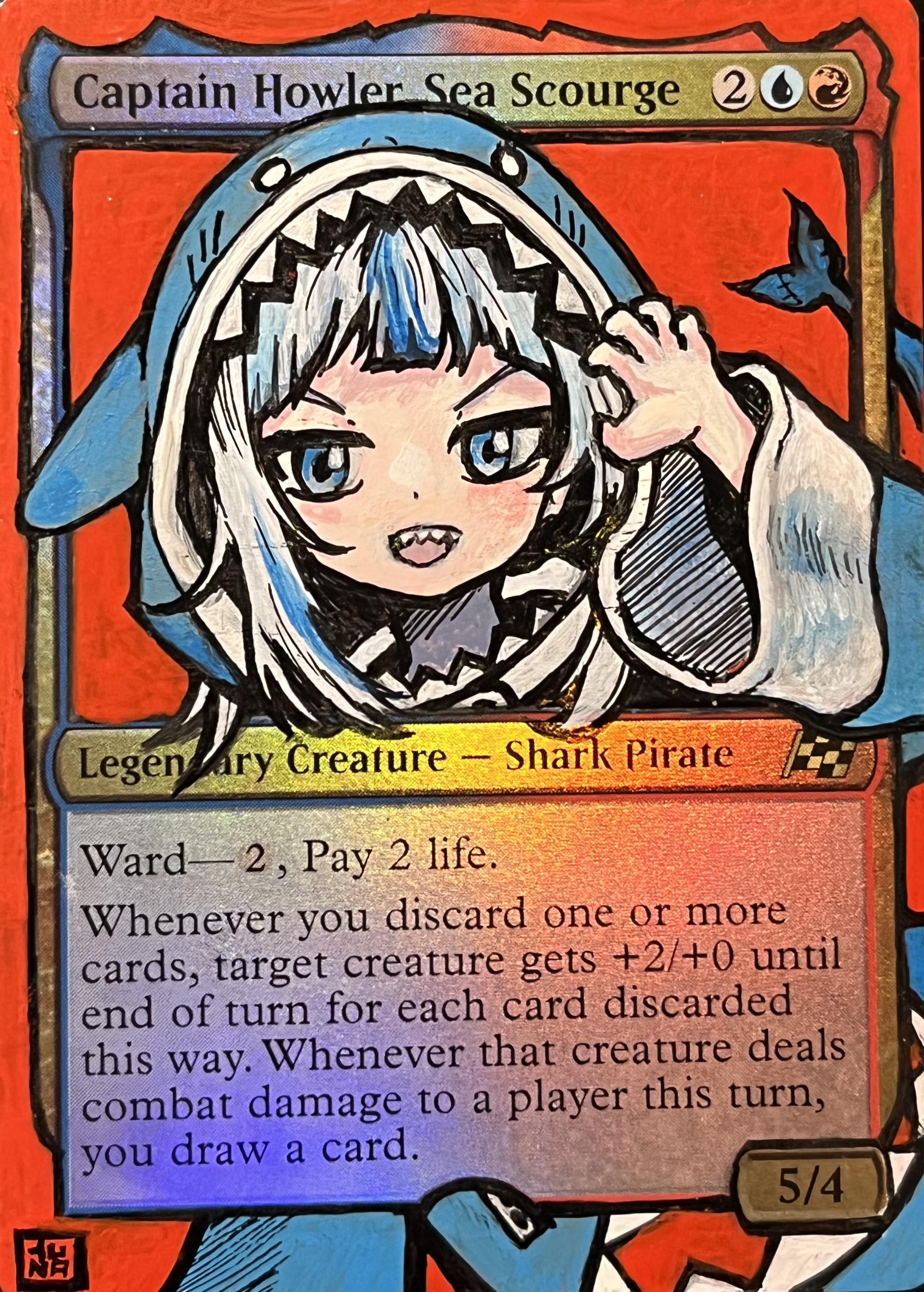 Gawr Gura (Captain Howler, Sea Scourge) - Official Hololive Artwork