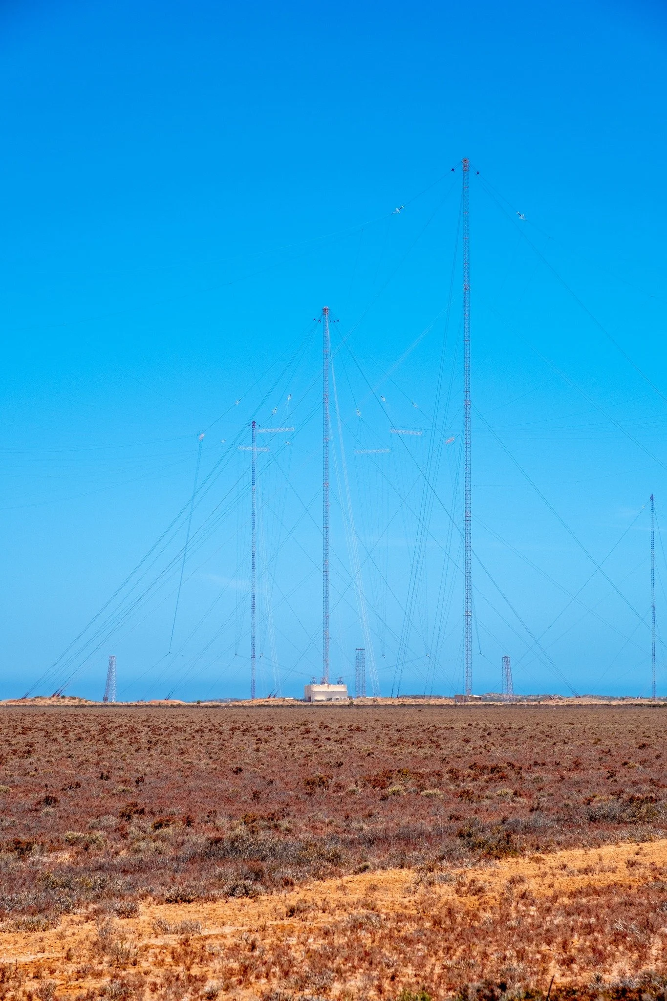 The Harold E. Holt Naval Communications Tower up the top of the North West Cape of WA is an active military installation with some very cool specs!