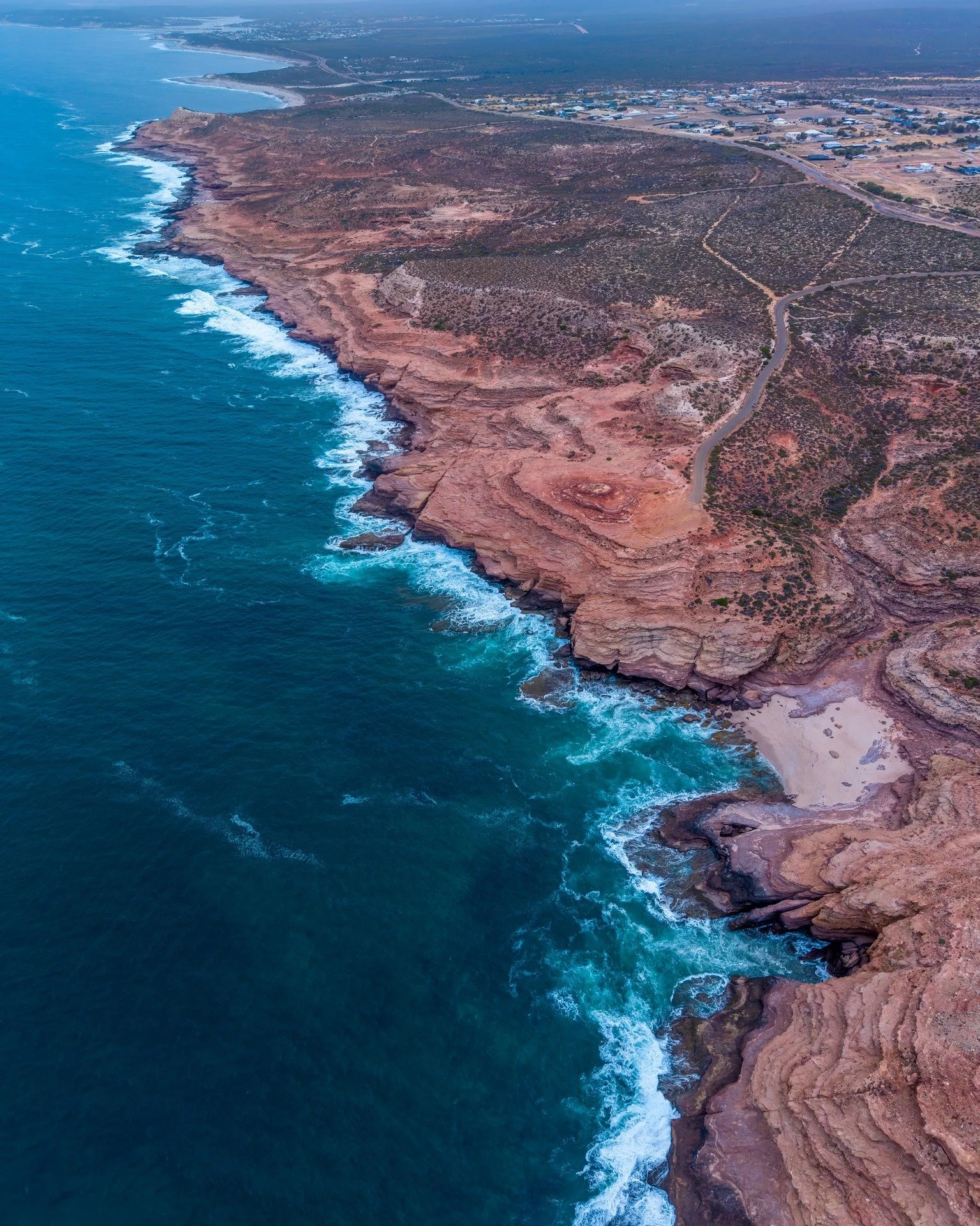 Sunrise down the Kalbarri Coastline was worth the early start despite the clouds.