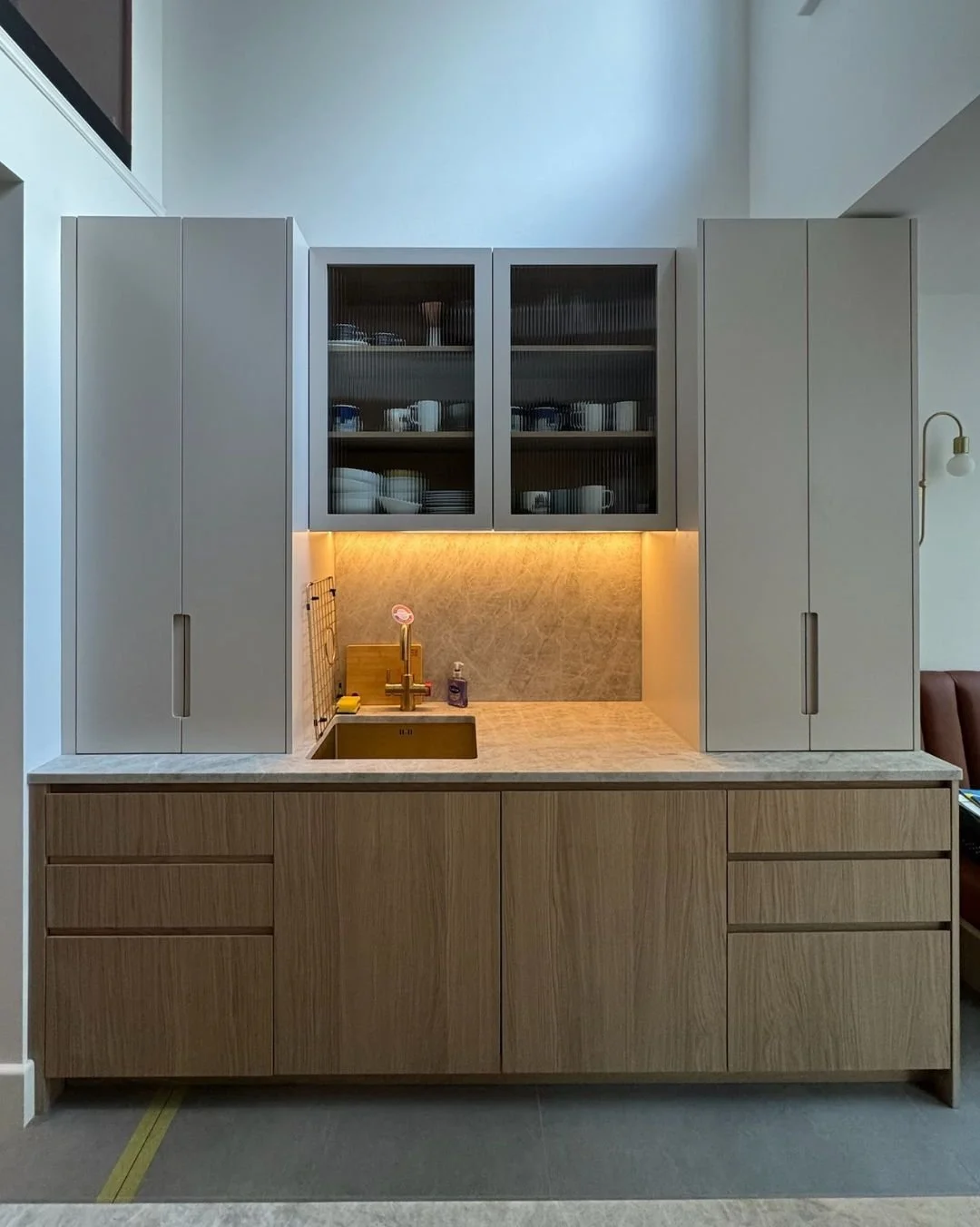 A bespoke kitchen should make everyday moments feel considered. 

This uses contrasting materials, beautiful angles and disruptive design for a result that feels personal and bespoke. 

Want to discuss how we can help transform your space? Get in tou