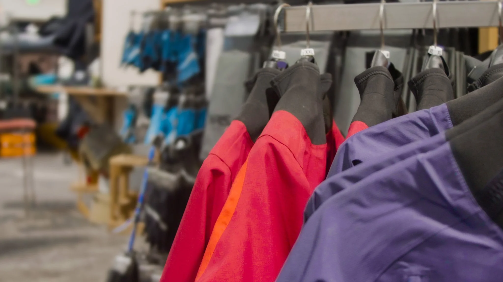 Set of NRS Dry Tops in Rutabaga Paddlesports