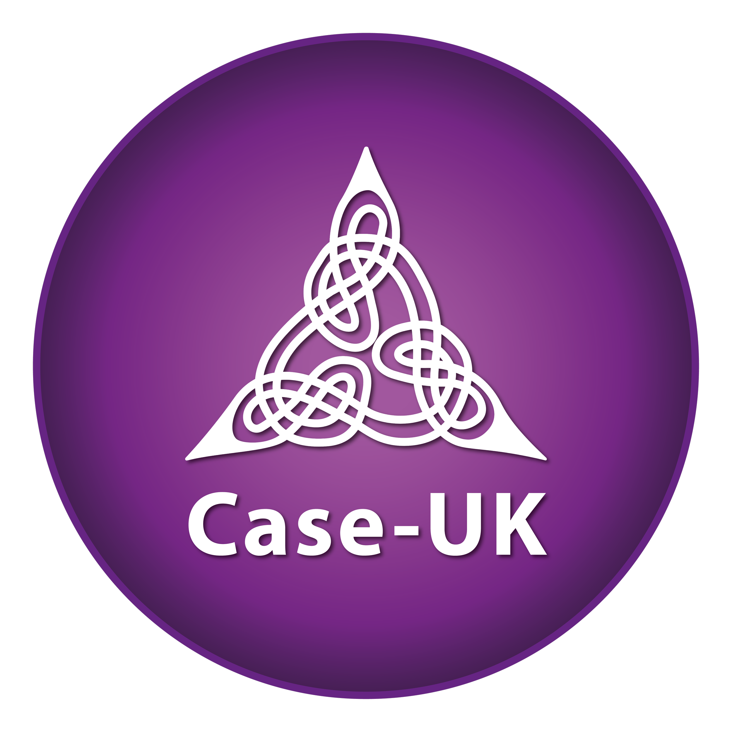 Official Case UK logo featuring a purple circle containing a large white celtic knot and the white text "Case-UK" beneath