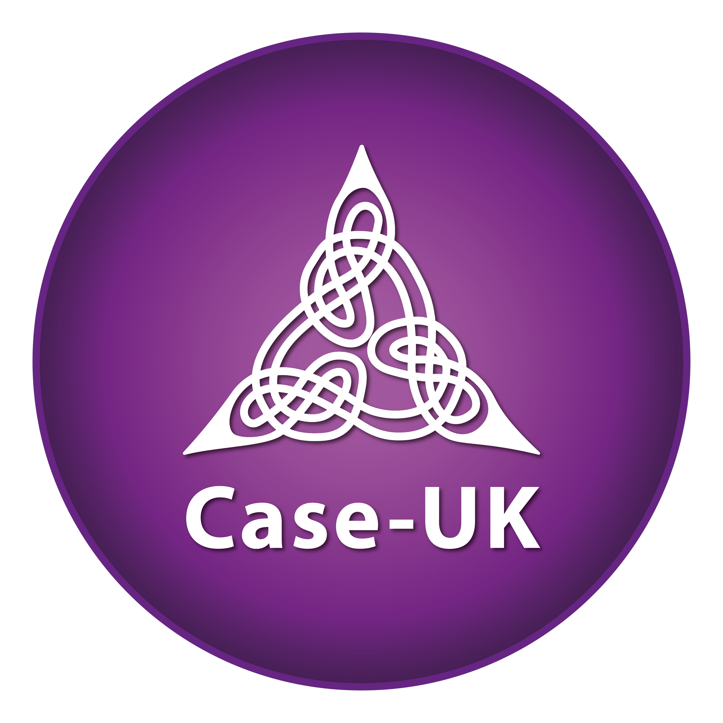Official Case UK logo featuring a purple circle containing a large white celtic knot and the white text "Case-UK" beneath