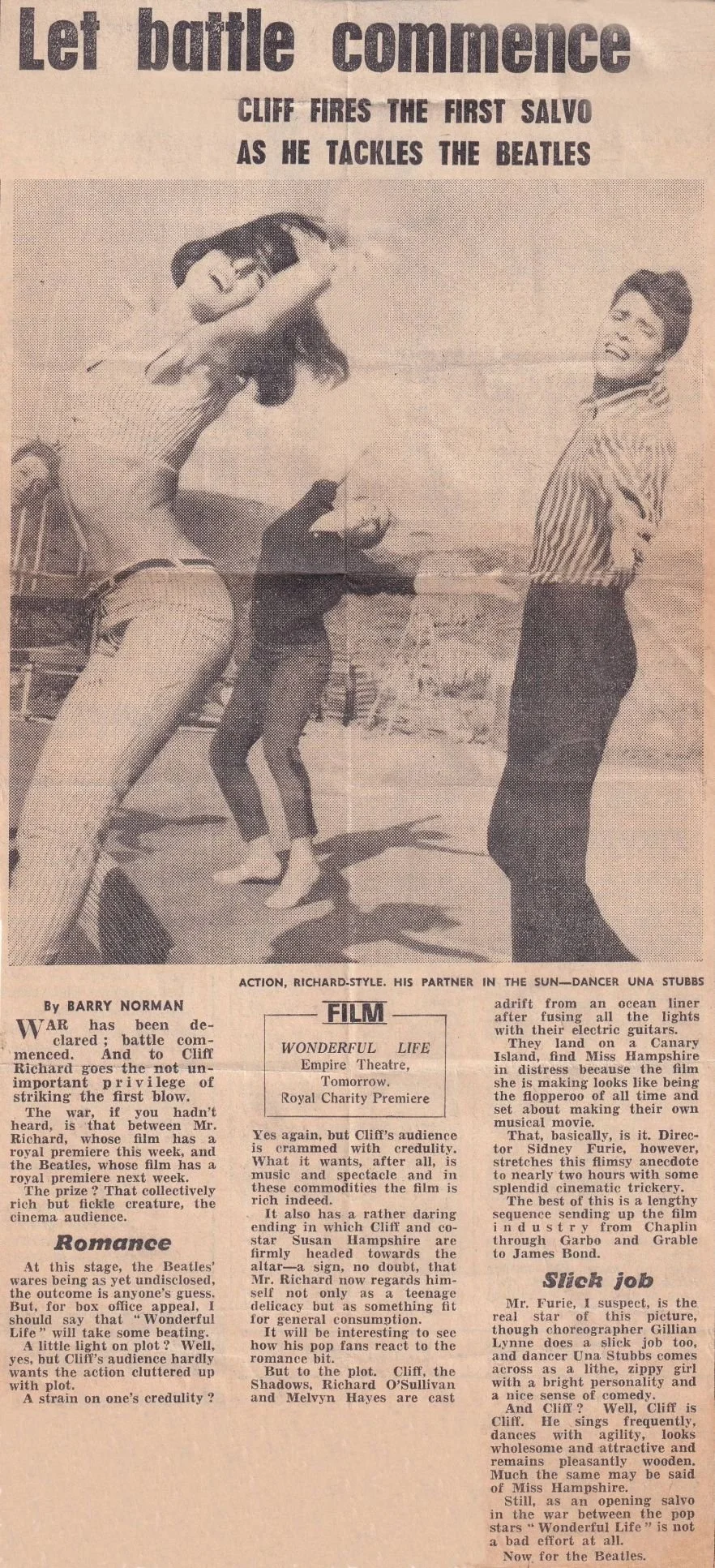 Cliff Richard v The Beatles - Let Battle Commence