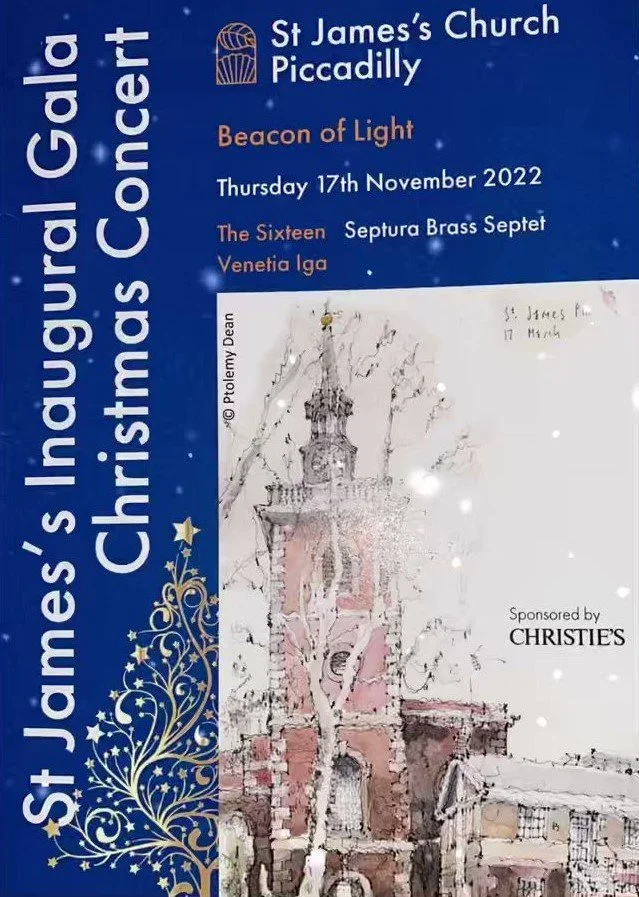 Patrons at St James’s Church Christmas Gala Concert