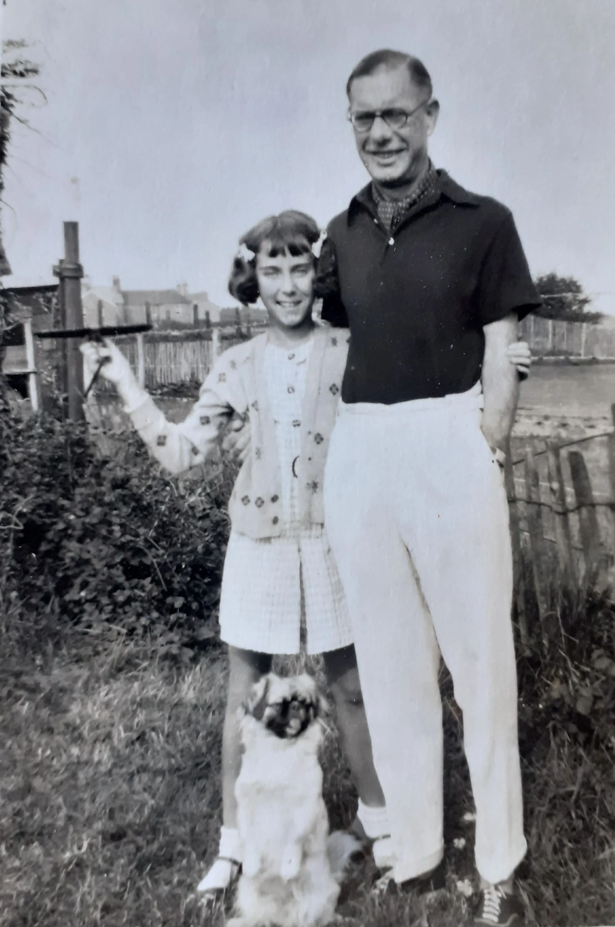 Gillie with father Leslie