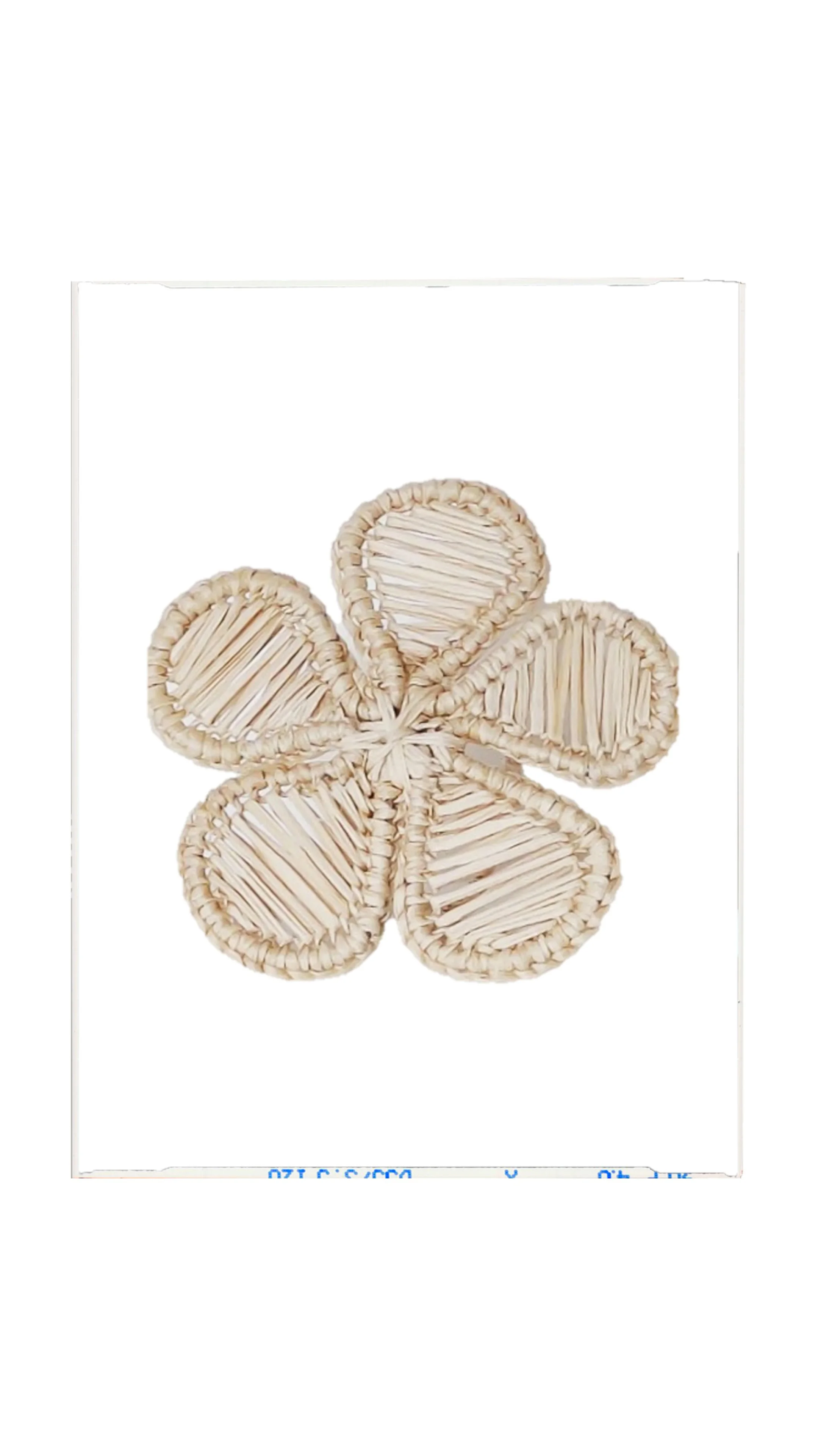 Raffia Flower Napkin Rings