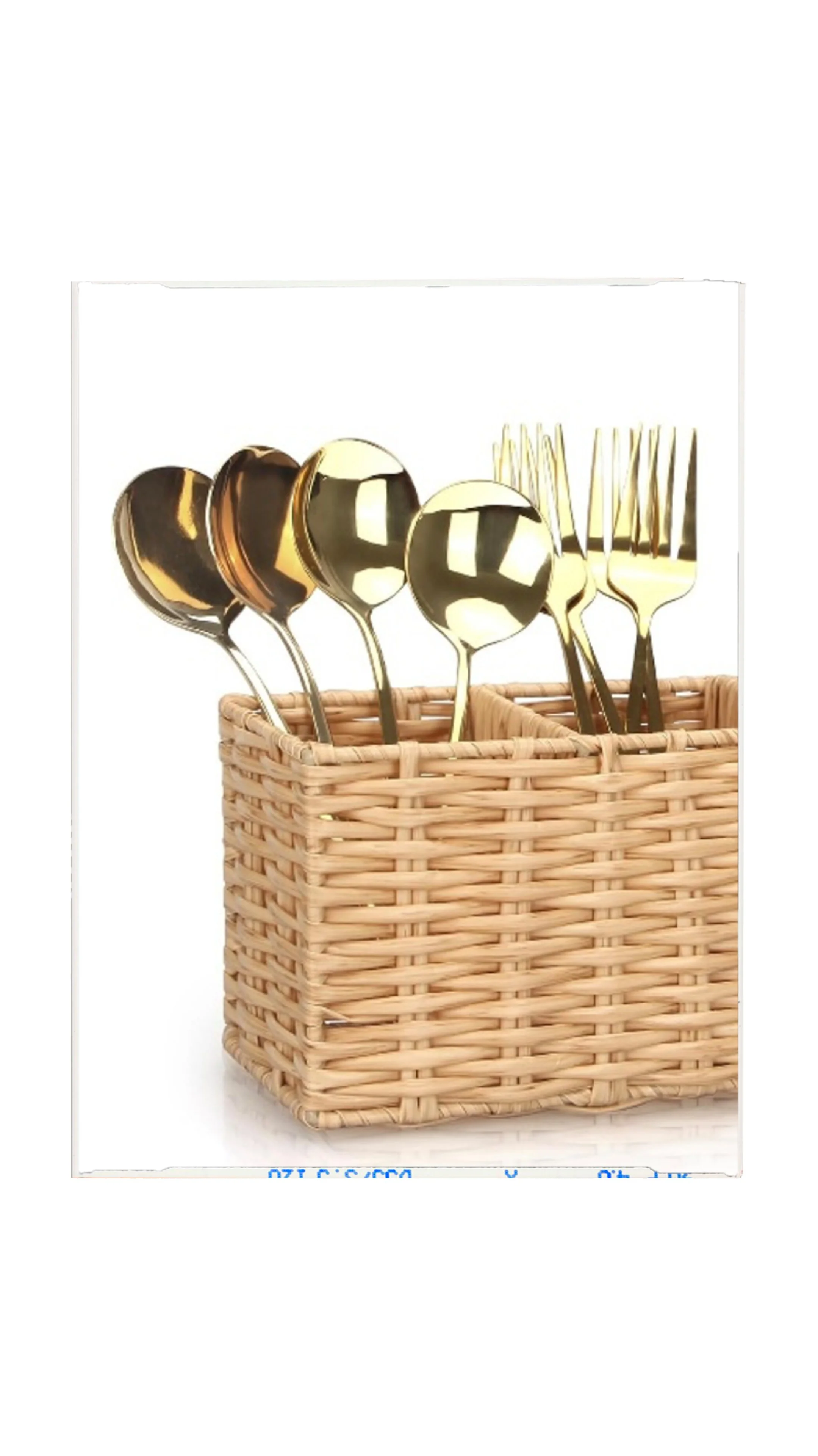 Wicker Flatware Caddy