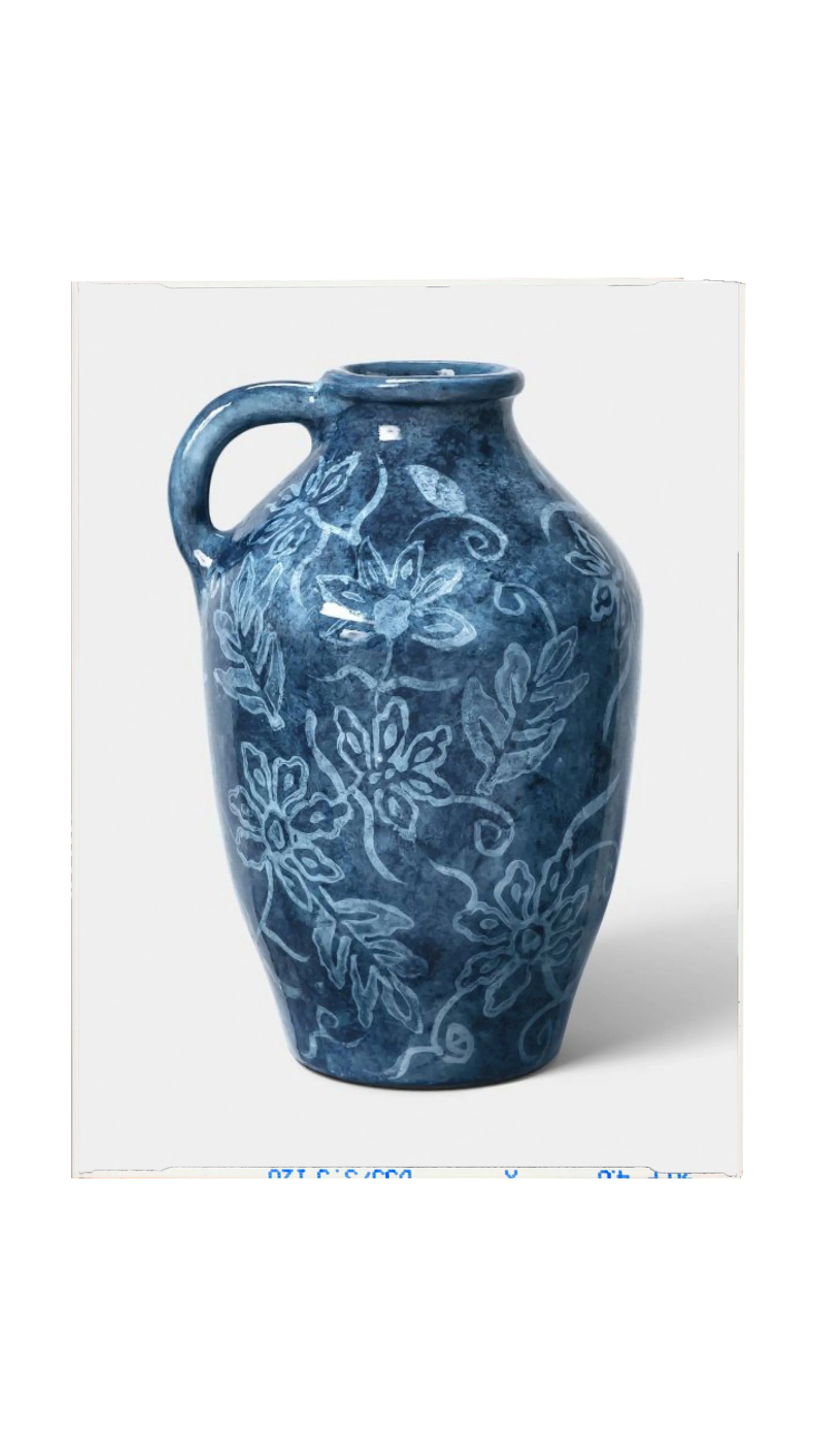 Blue Terracotta Vase